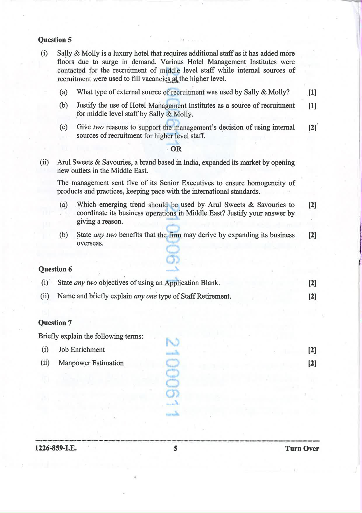 ISC 2026 Business Studies Improvement Examination Question Paper for Class 12 — page 5