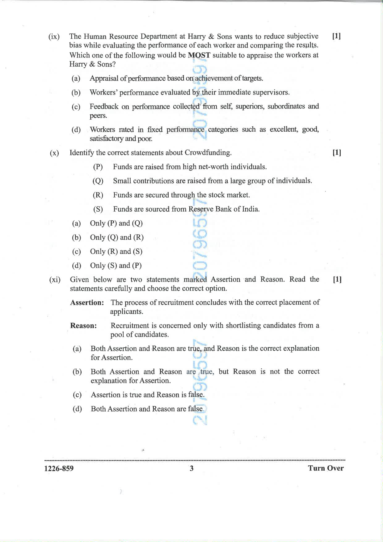 ISC 2026 Business Studies Question Paper for Class 12 — page 3