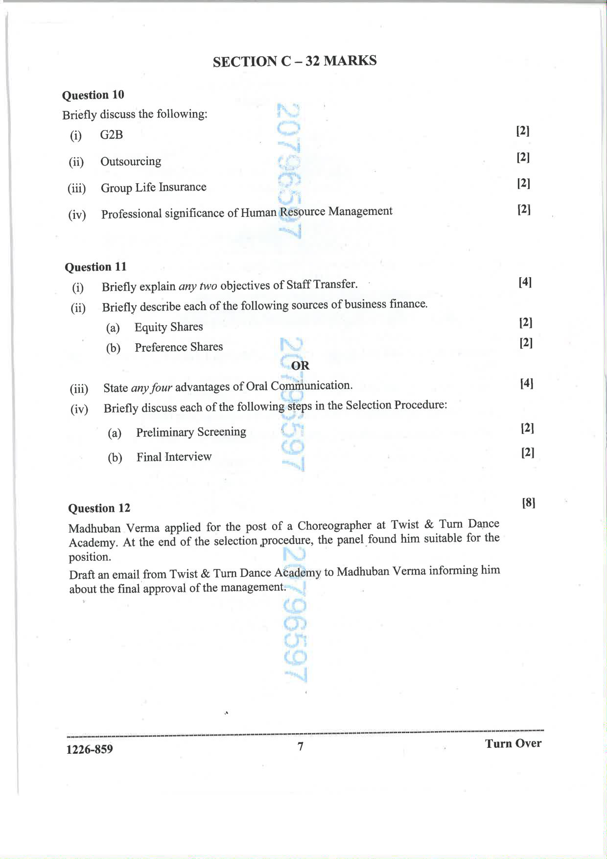 ISC 2026 Business Studies Question Paper for Class 12 — page 7