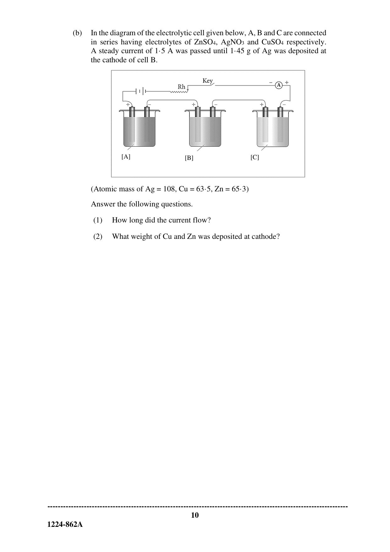 ISC 2024 Chemistry Question Paper for Class 12 — page 10