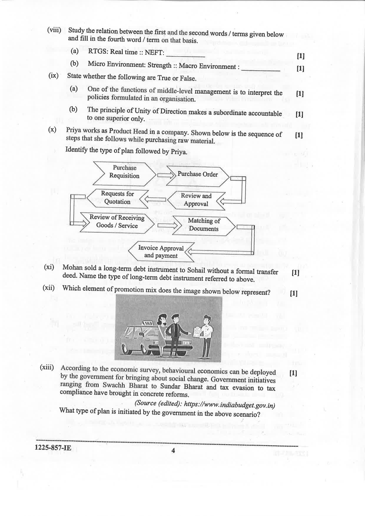 ISC 2025 Commerce Improvement Examination Question Paper for Class 12 — page 4