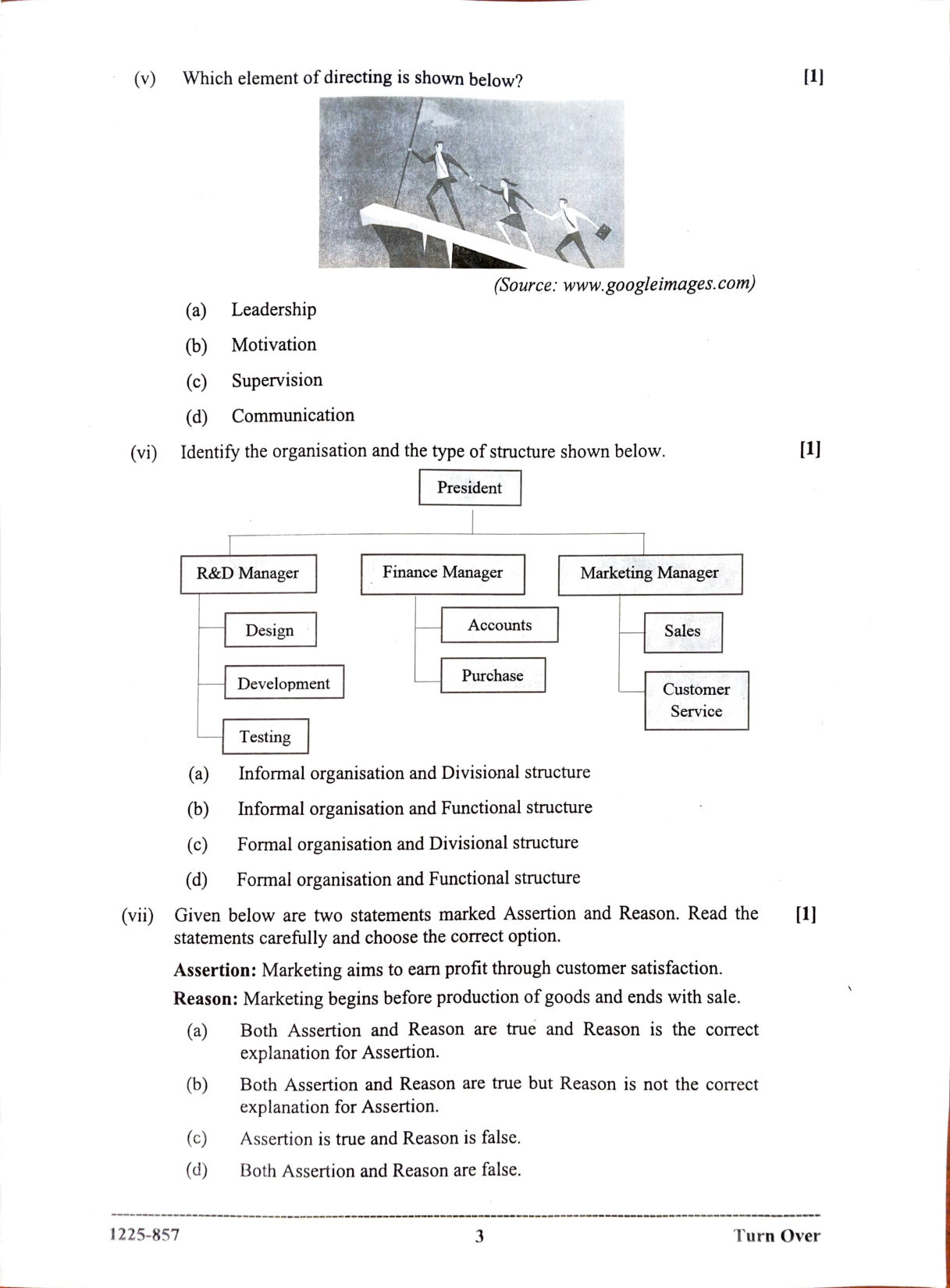 ISC 2025 Commerce Question Paper for Class 12 — page 3