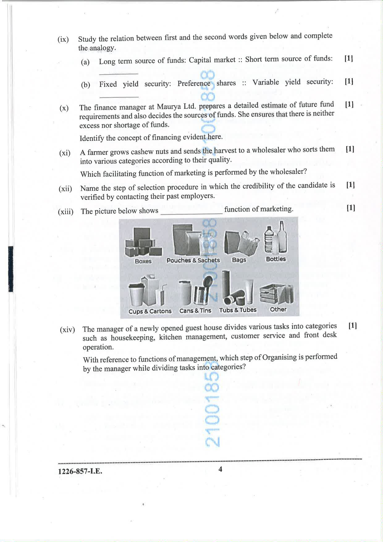ISC 2026 Commerce Improvement Examination Question Paper for Class 12 — page 4