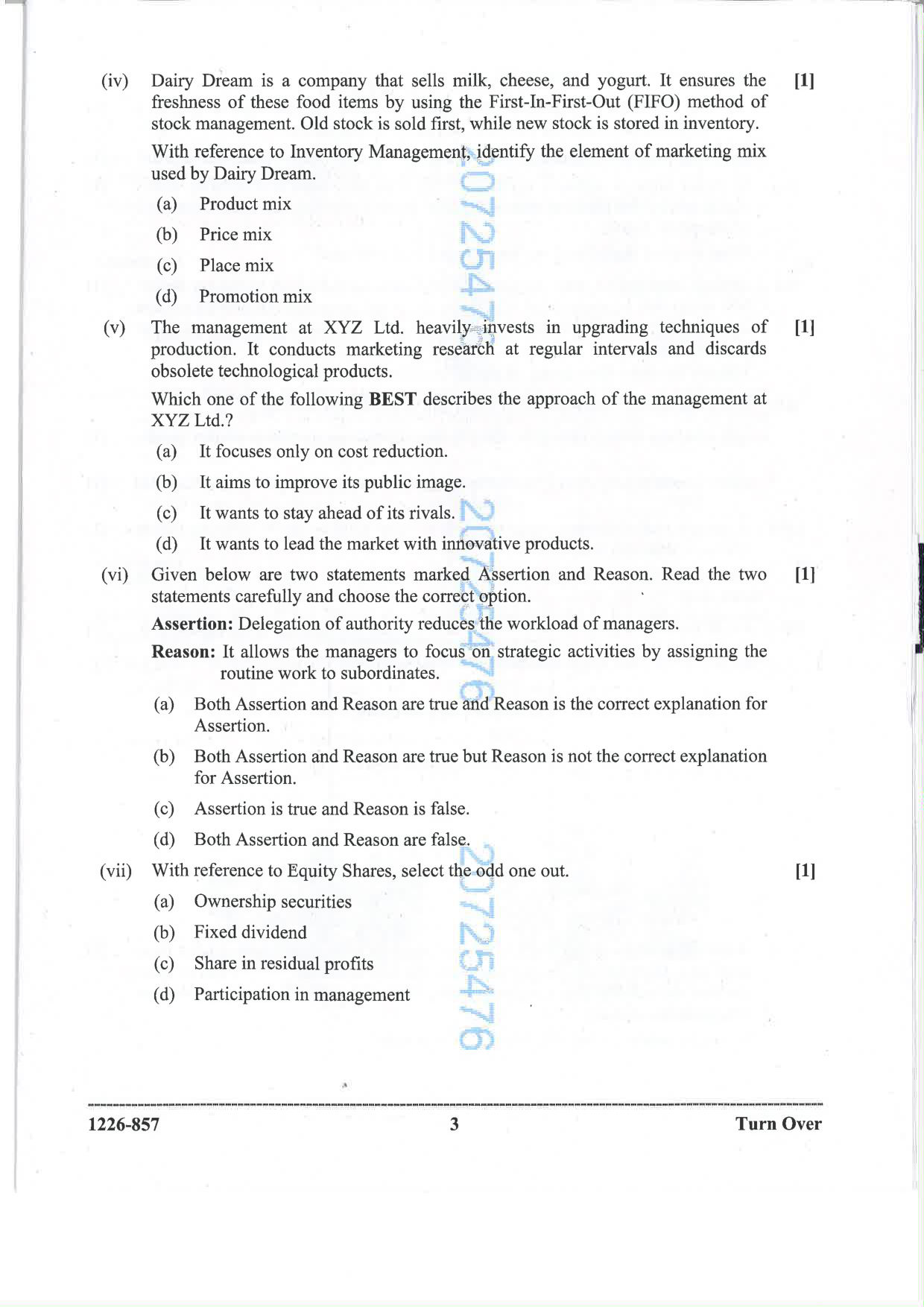 ISC 2026 Commerce Question Paper for Class 12 — page 3