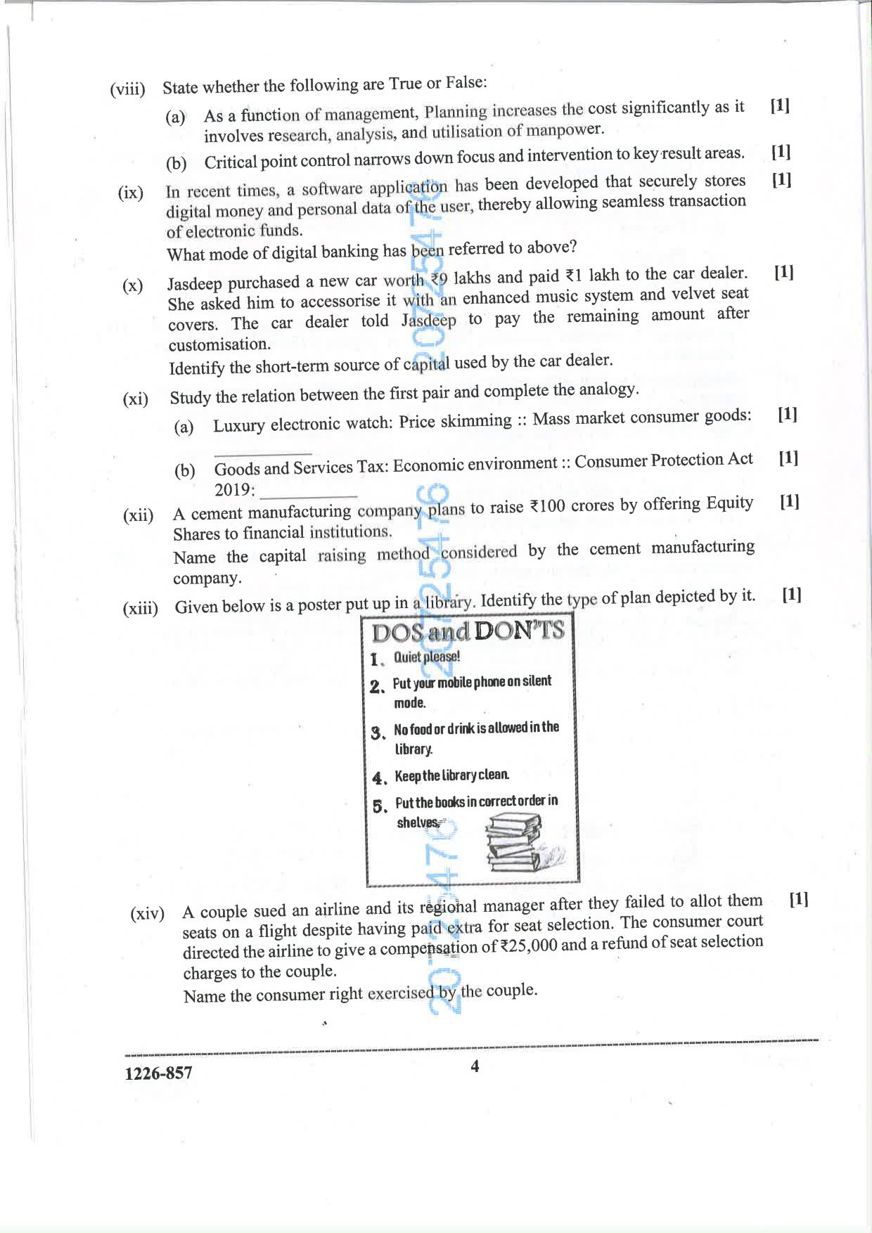 ISC 2026 Commerce Question Paper for Class 12 — page 4