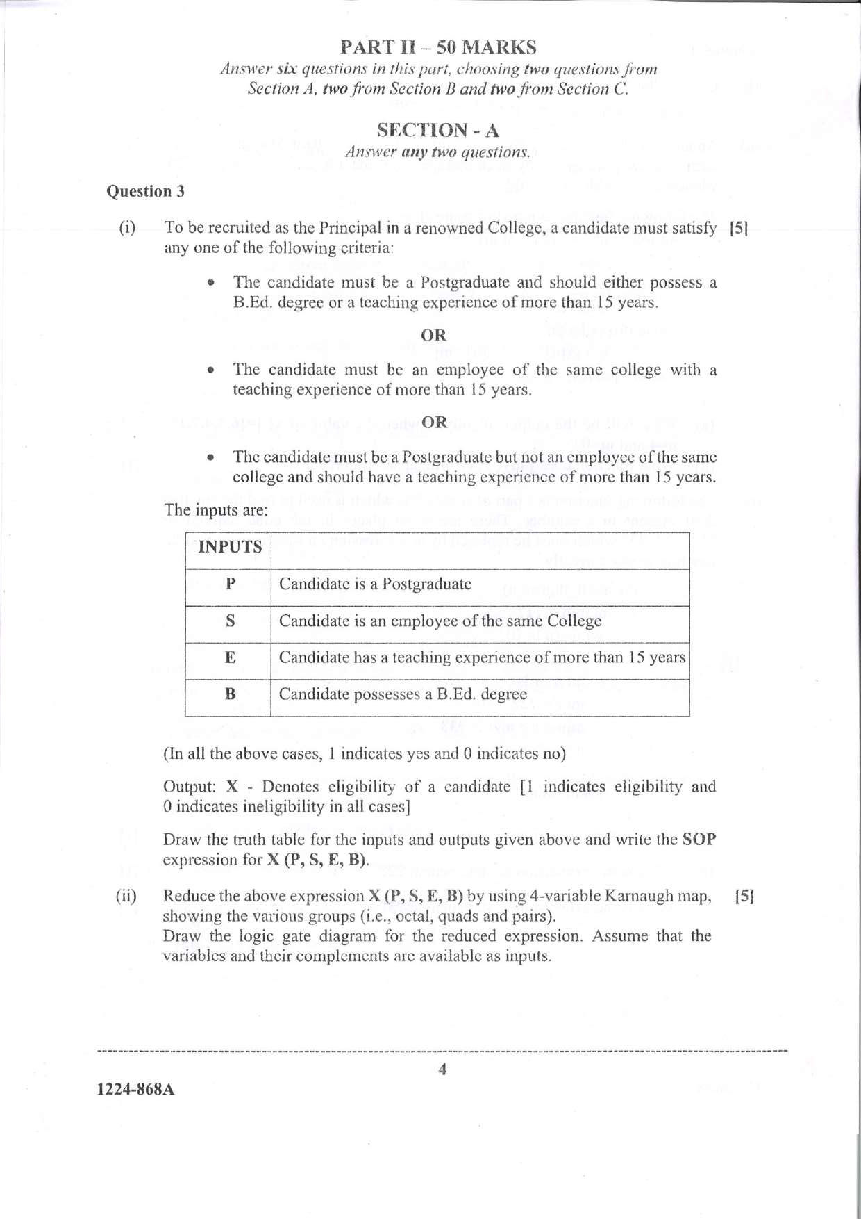 ISC 2024 Computer Science Question Paper for Class 12 — page 4