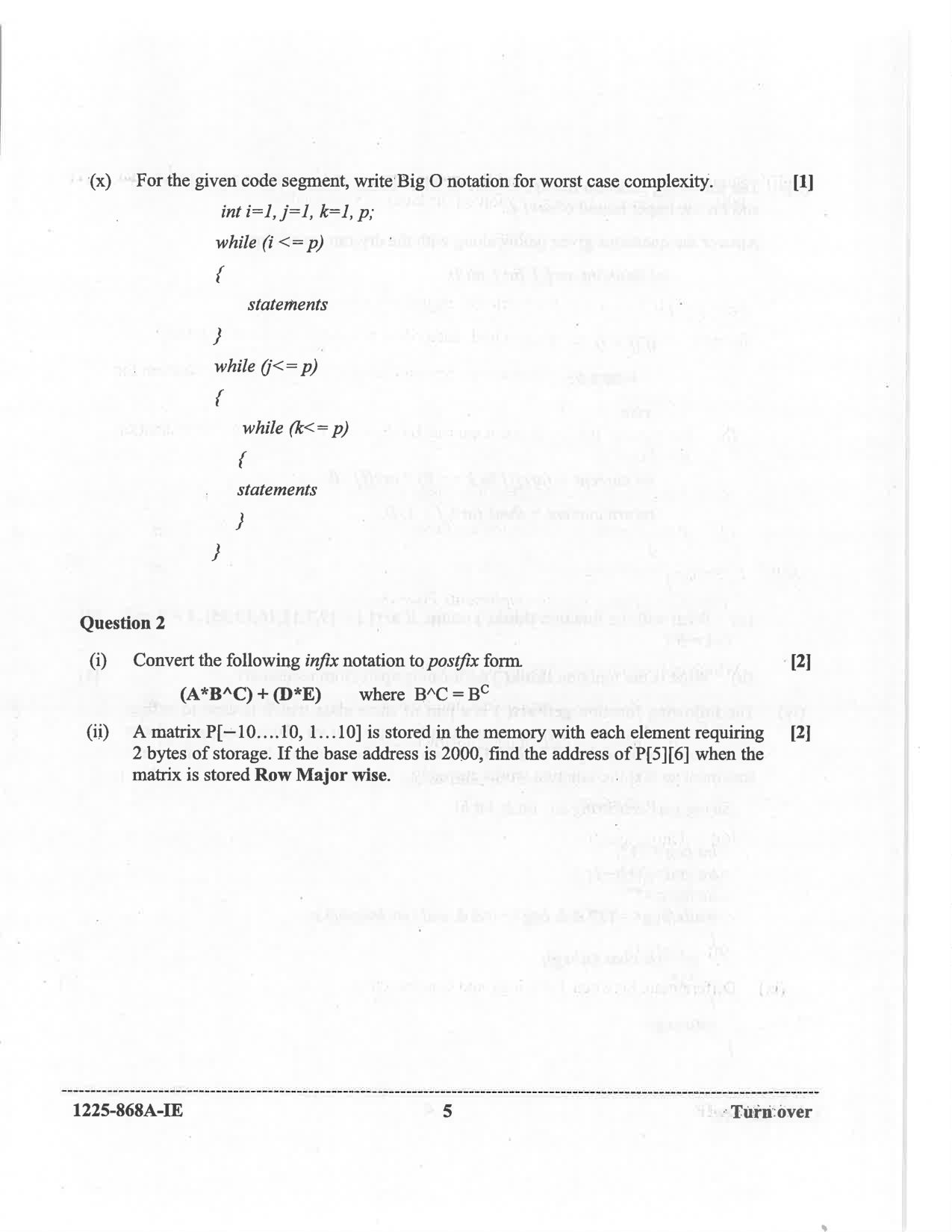 ISC 2025 Computer Science Improvement Examination Question Paper for Class 12 — page 5