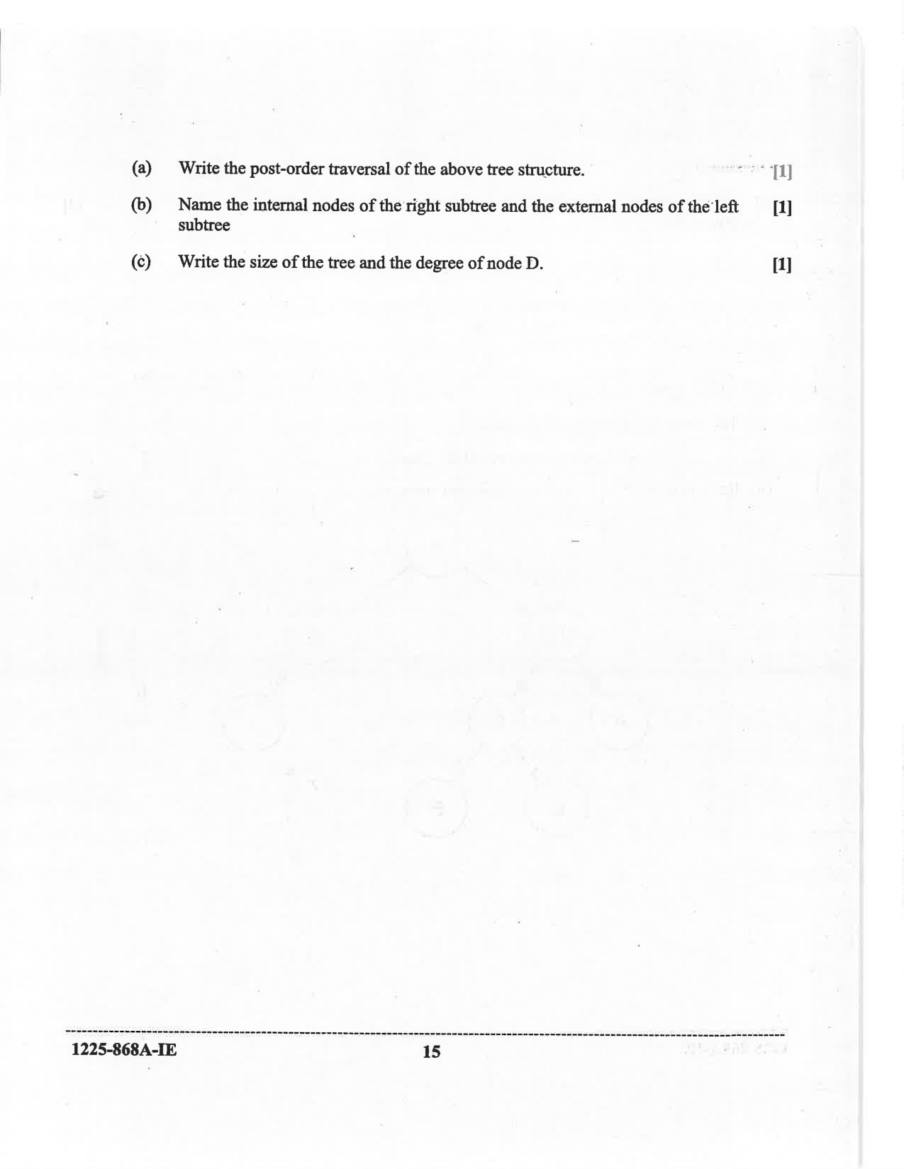 ISC 2025 Computer Science Improvement Examination Question Paper for Class 12 — page 15