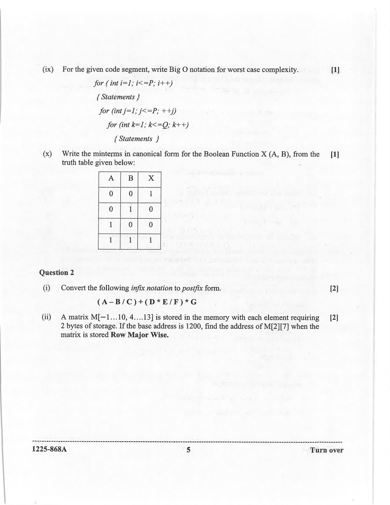ISC 2025 Computer Science Question Paper for Class 12 — page 5