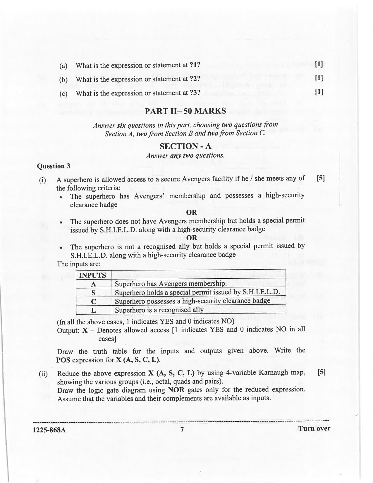 ISC 2025 Computer Science Question Paper for Class 12 — page 7