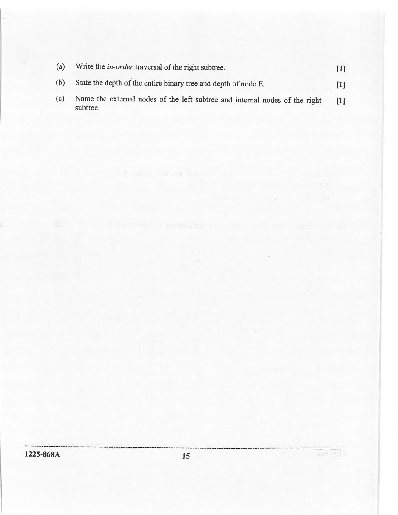 ISC 2025 Computer Science Question Paper for Class 12 — page 15