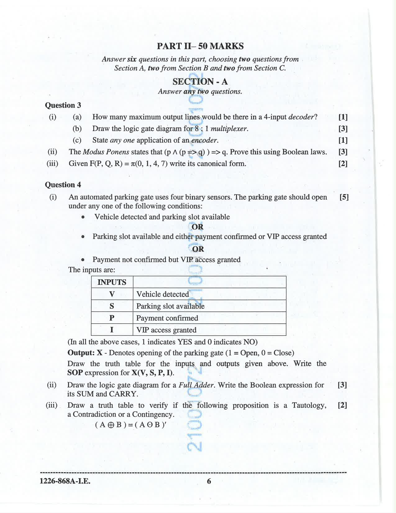ISC 2026 Computer Science Improvement Examination Question Paper for Class 12 — page 6