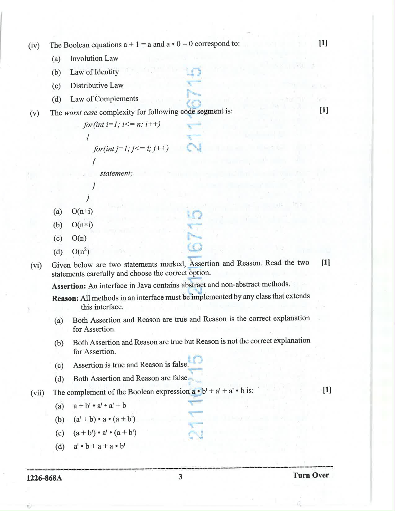ISC 2026 Computer Science Question Paper for Class 12 — page 3