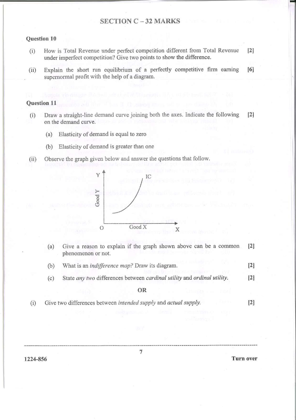 ISC 2024 Economics Question Paper for Class 12 — page 7