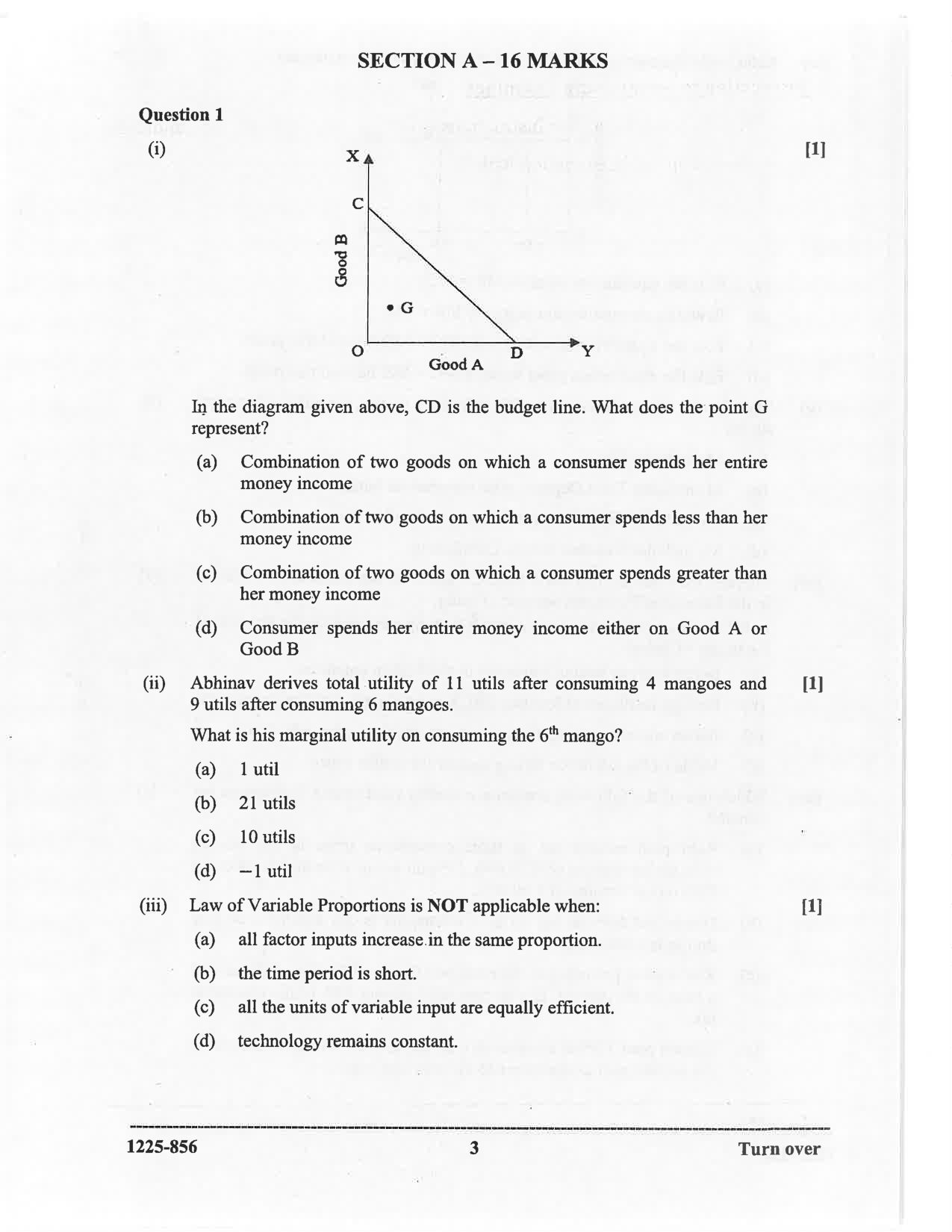 ISC 2025 Economics Question Paper for Class 12 — page 3