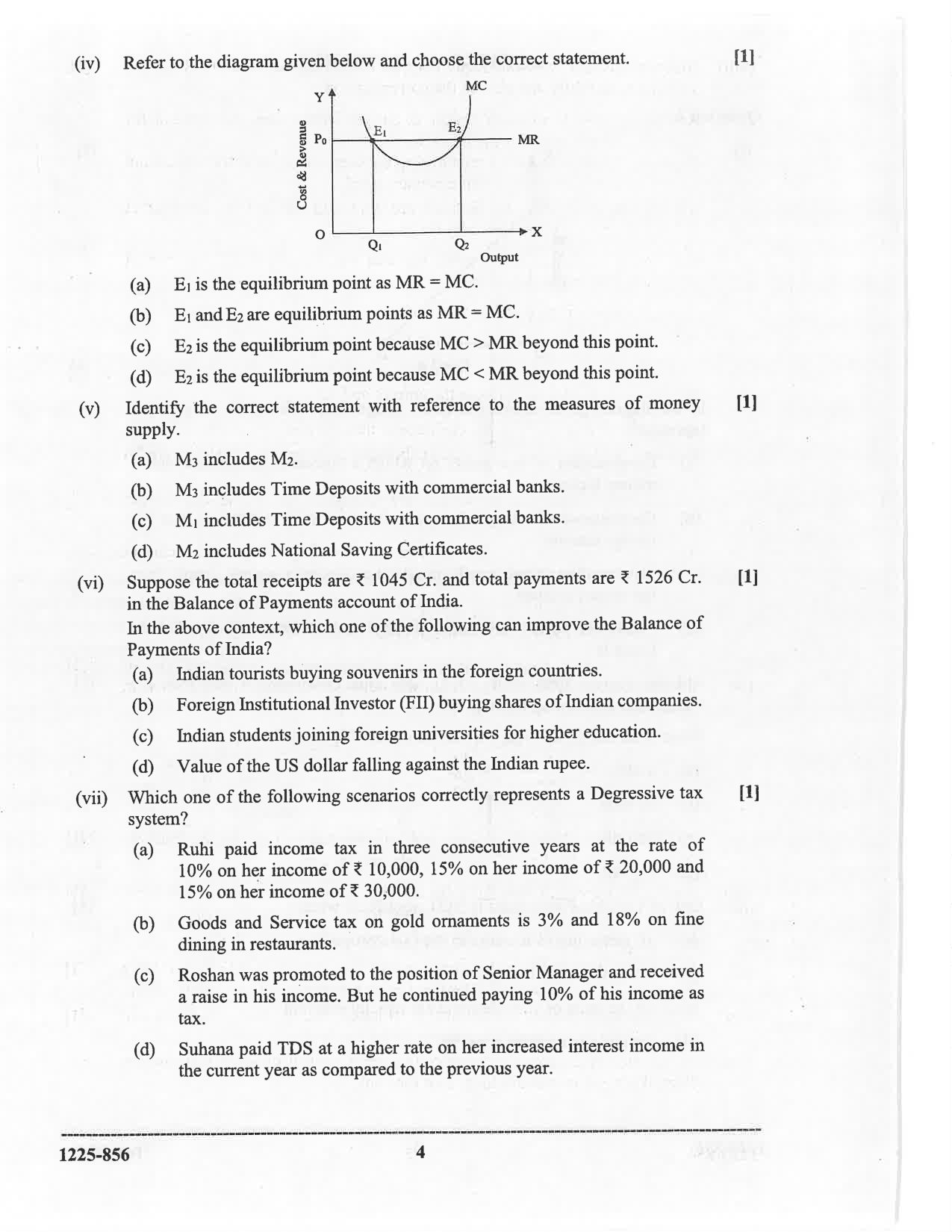 ISC 2025 Economics Question Paper for Class 12 — page 4