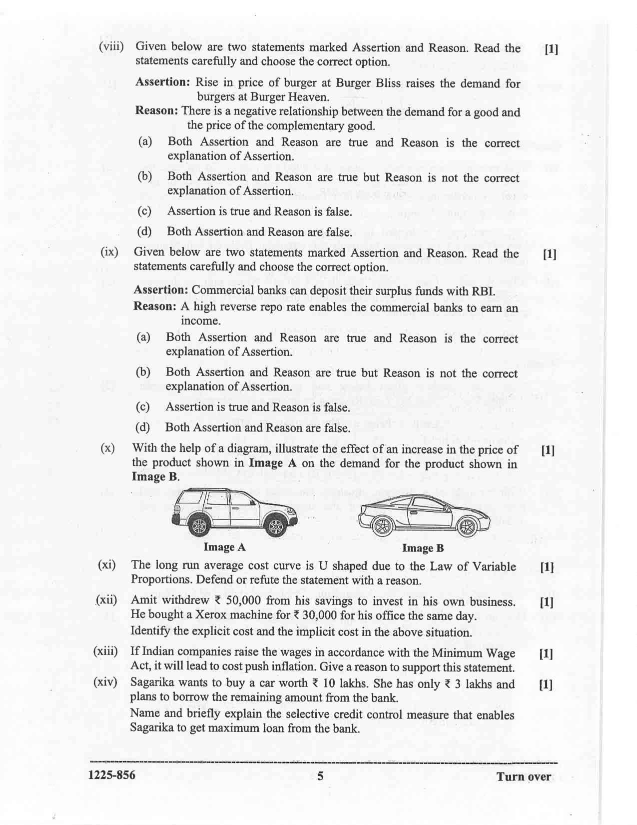 ISC 2025 Economics Question Paper for Class 12 — page 5