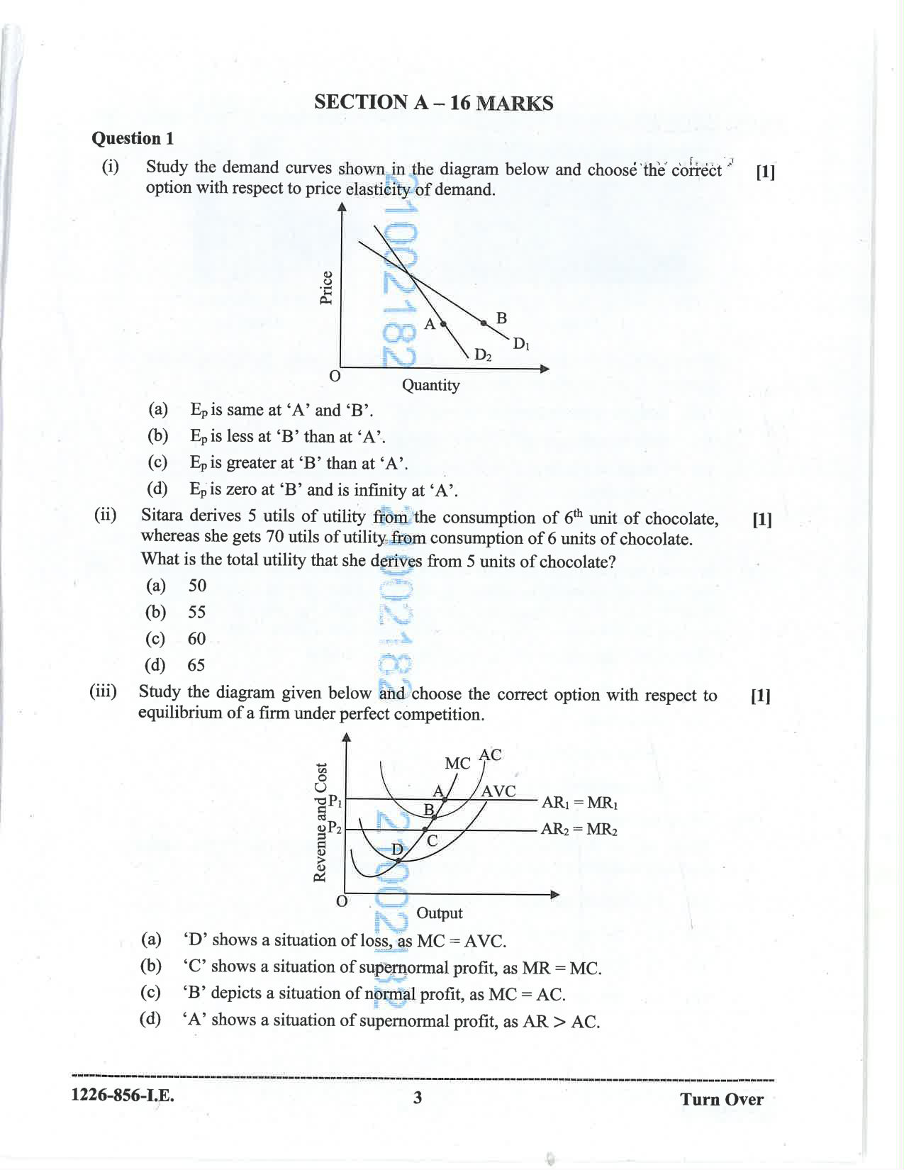 ISC 2026 Economics Improvement Examination Question Paper for Class 12 — page 3