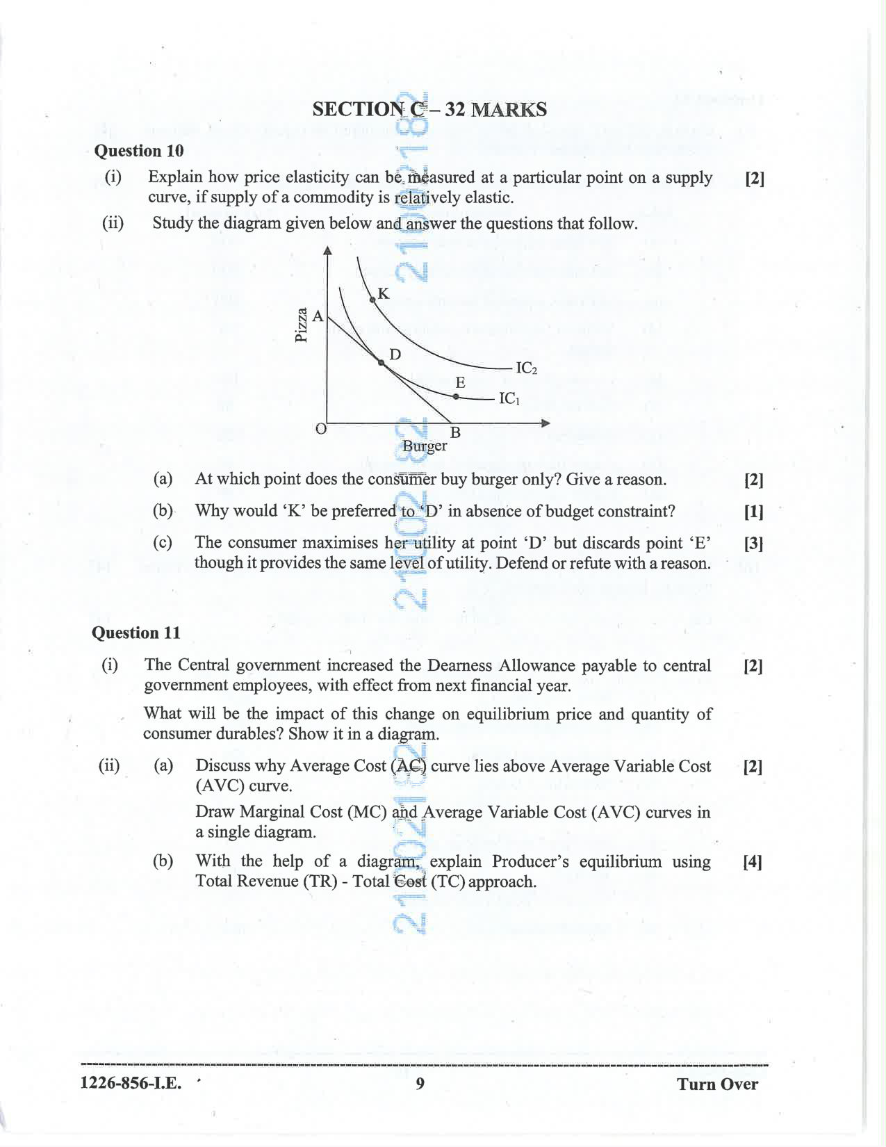 ISC 2026 Economics Improvement Examination Question Paper for Class 12 — page 9