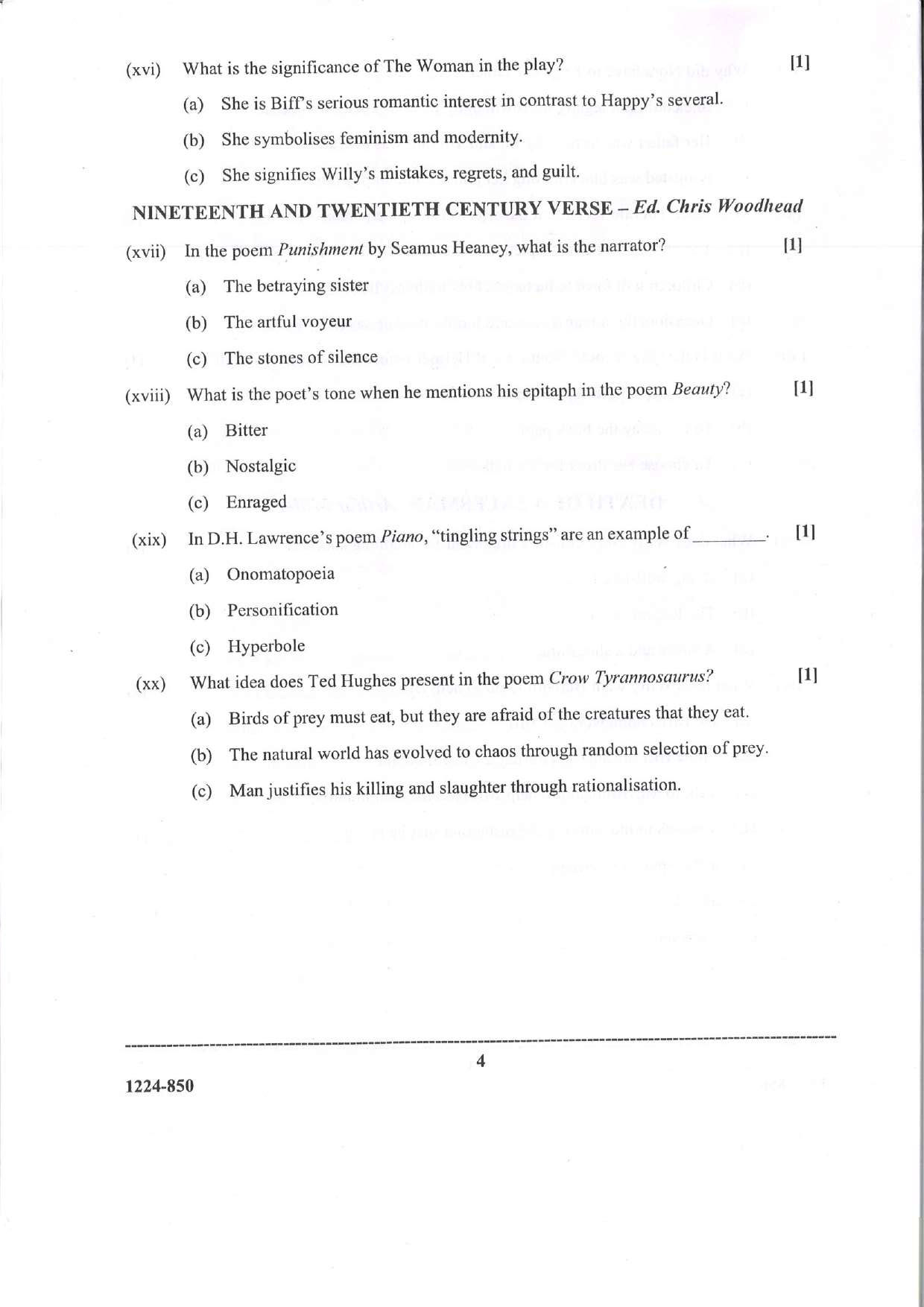 ISC 2024 Elective English Question Paper for Class 12 — page 4