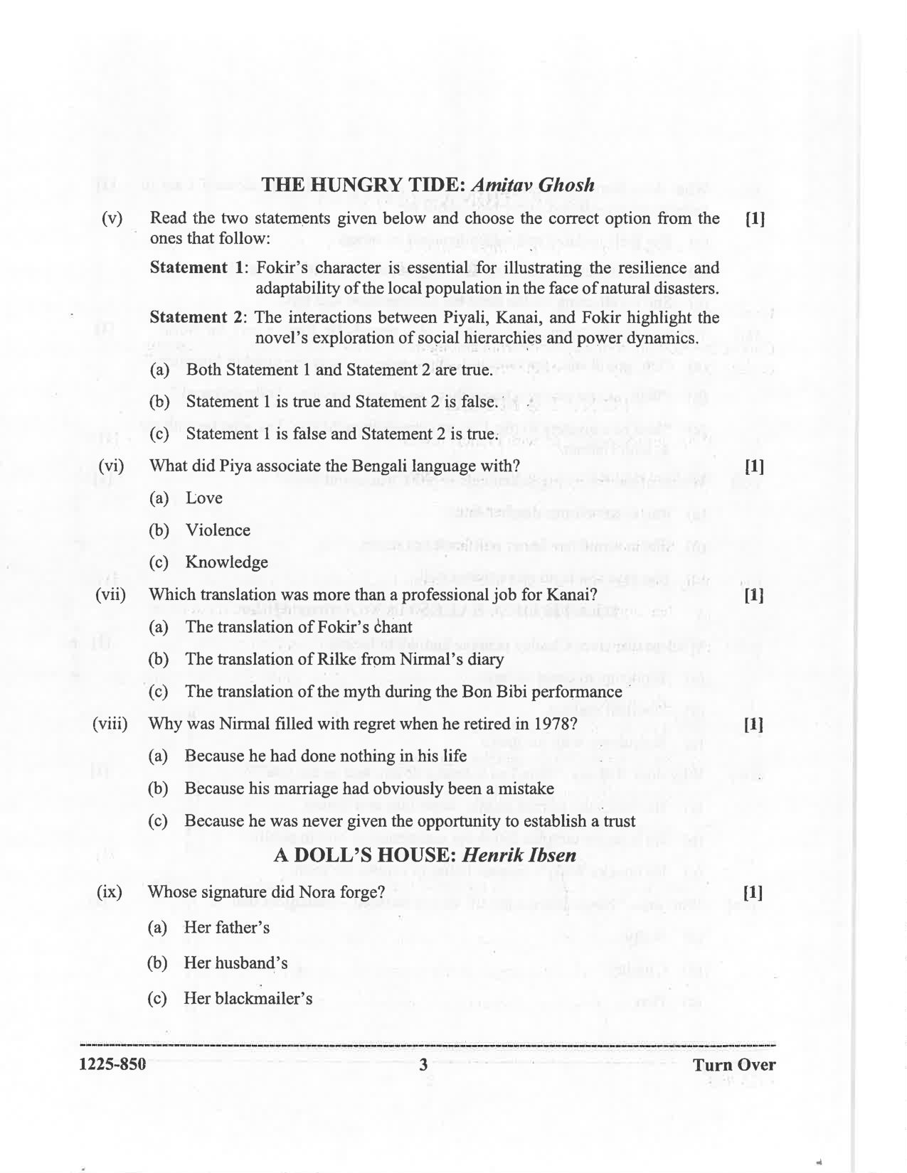 ISC 2025 Elective English Question Paper for Class 12 — page 3