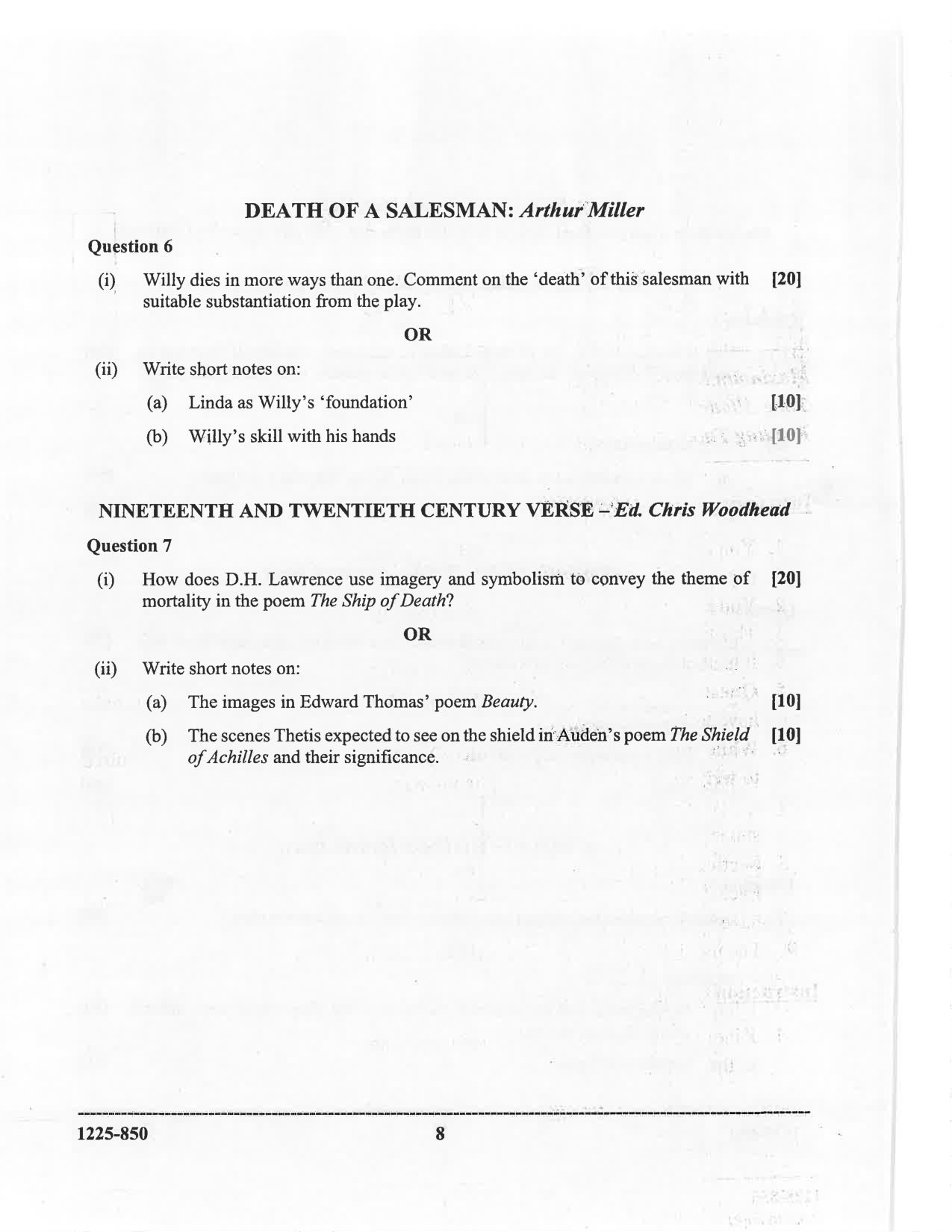 ISC 2025 Elective English Question Paper for Class 12 — page 8