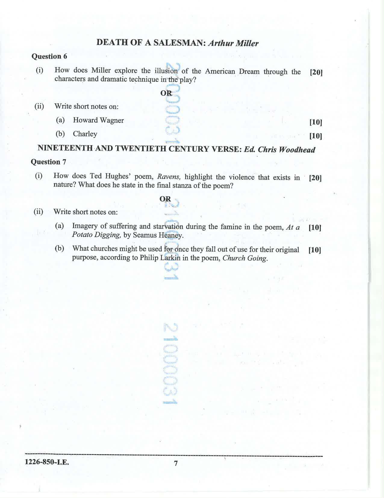 ISC 2026 Elective English Improvement Examination Question Paper for Class 12 — page 7