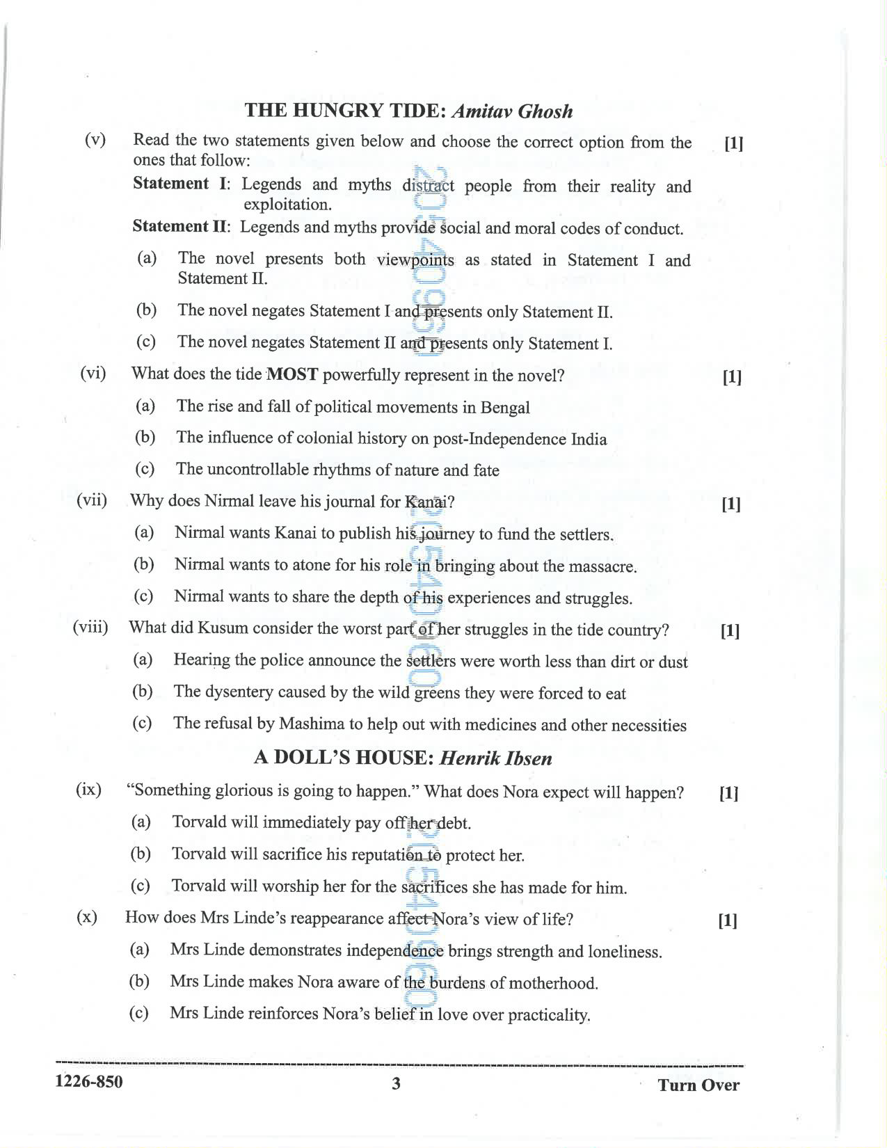 ISC 2026 Elective English Question Paper for Class 12 — page 3