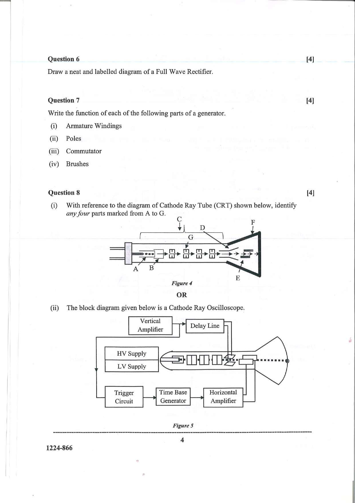 ISC 2024 Electricity and Electronics Question Paper for Class 12 — page 4