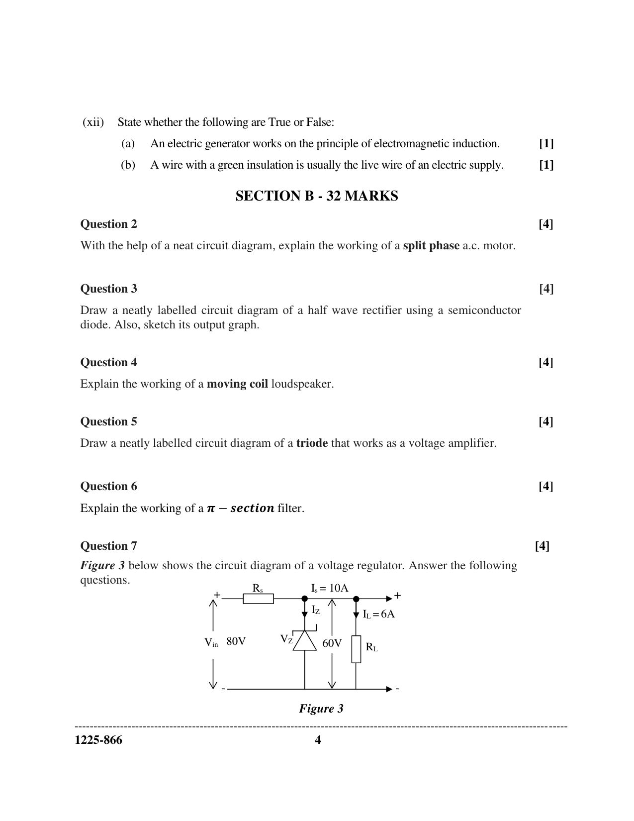 ISC 2025 Electricity and Electronics Question Paper for Class 12 — page 4