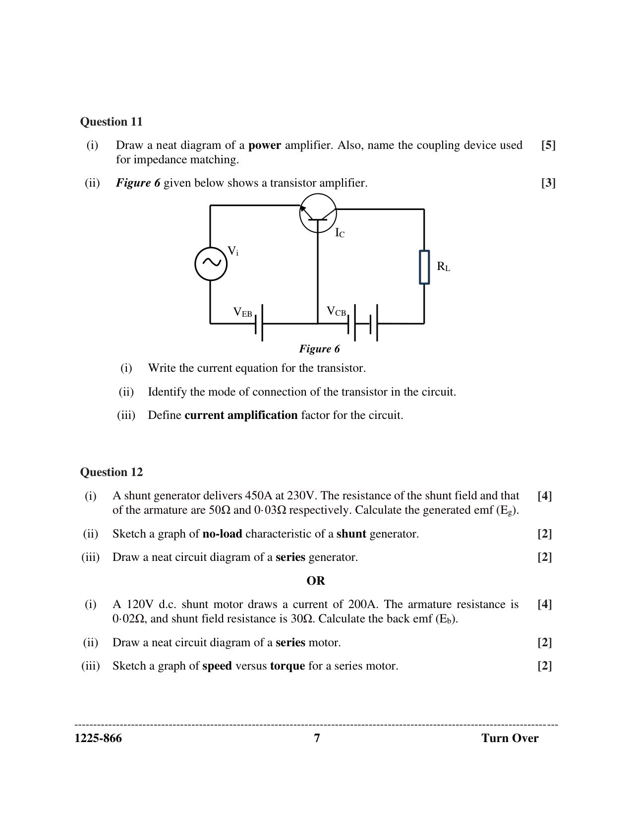 ISC 2025 Electricity and Electronics Question Paper for Class 12 — page 7
