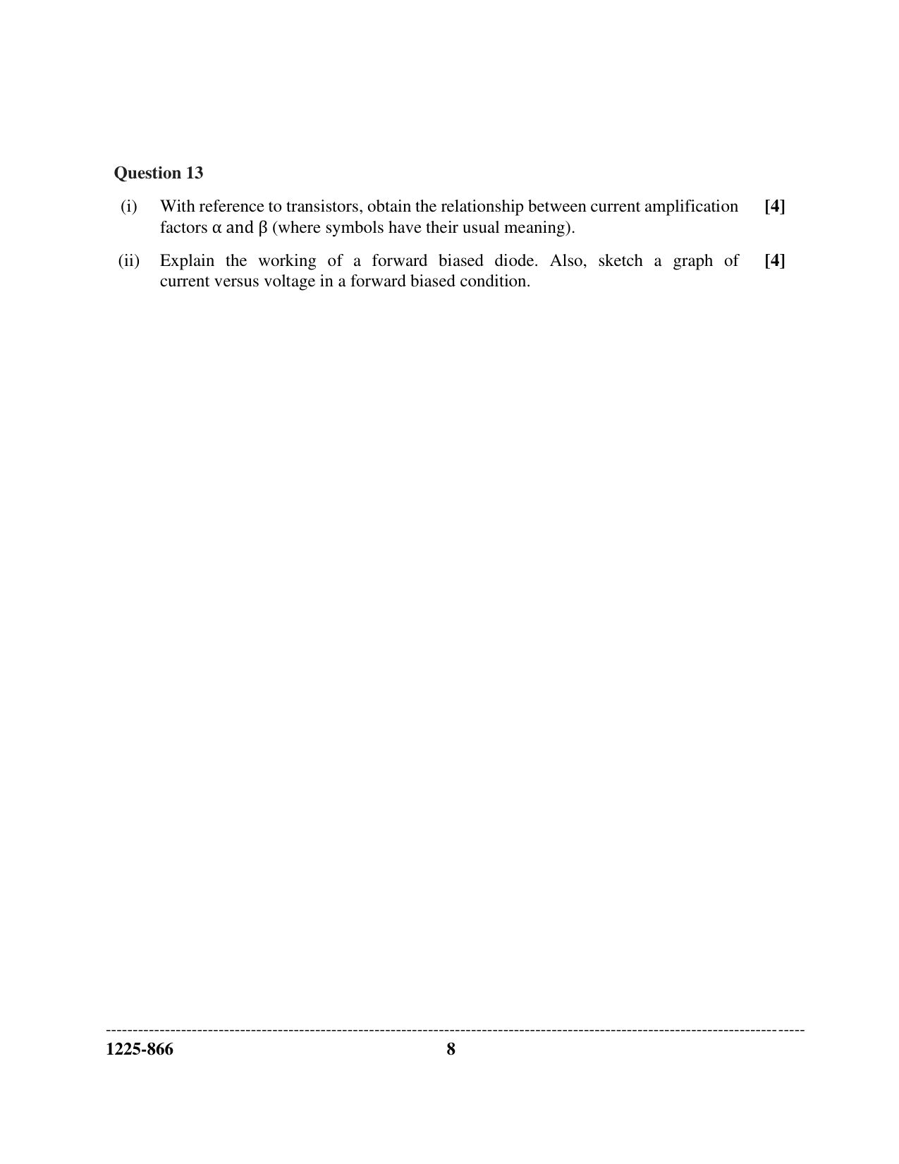 ISC 2025 Electricity and Electronics Question Paper for Class 12 — page 8