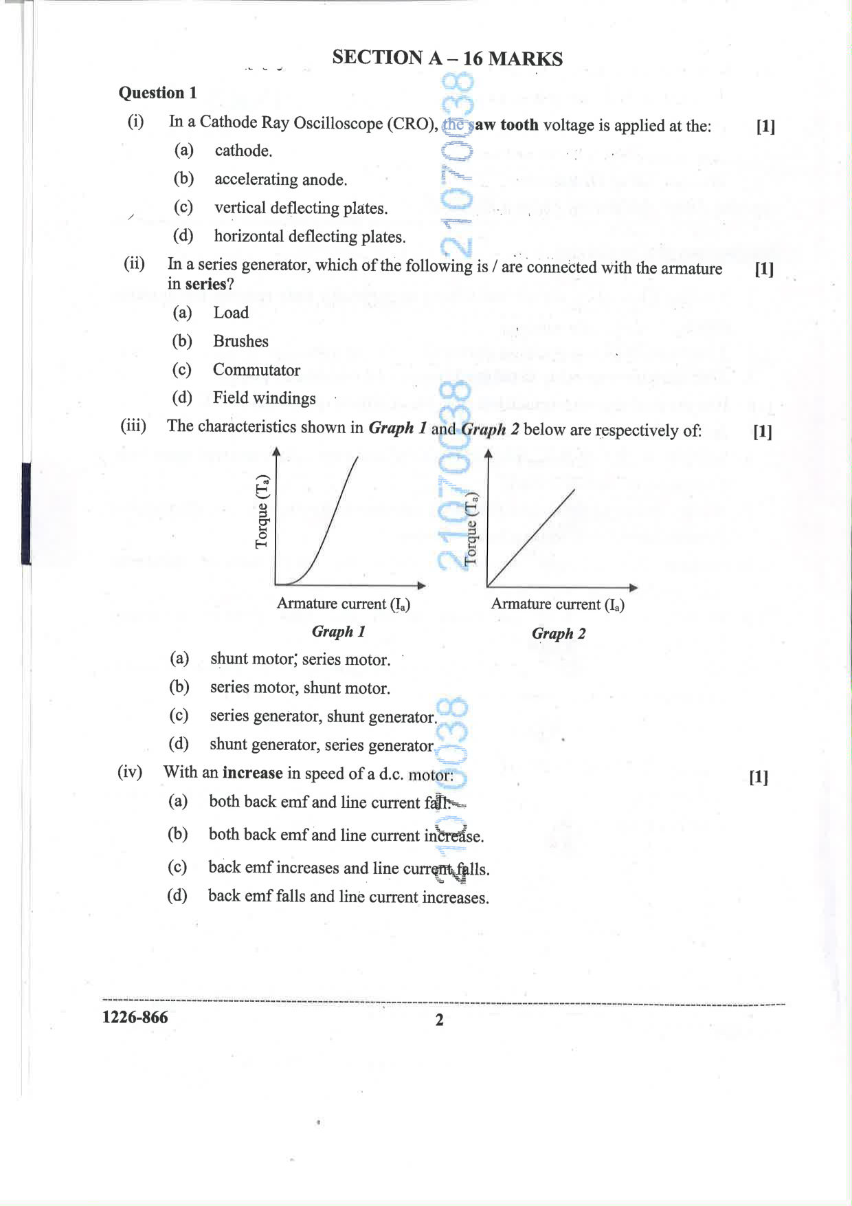 ISC 2026 Electricity and Electronics Question Paper for Class 12 — page 2