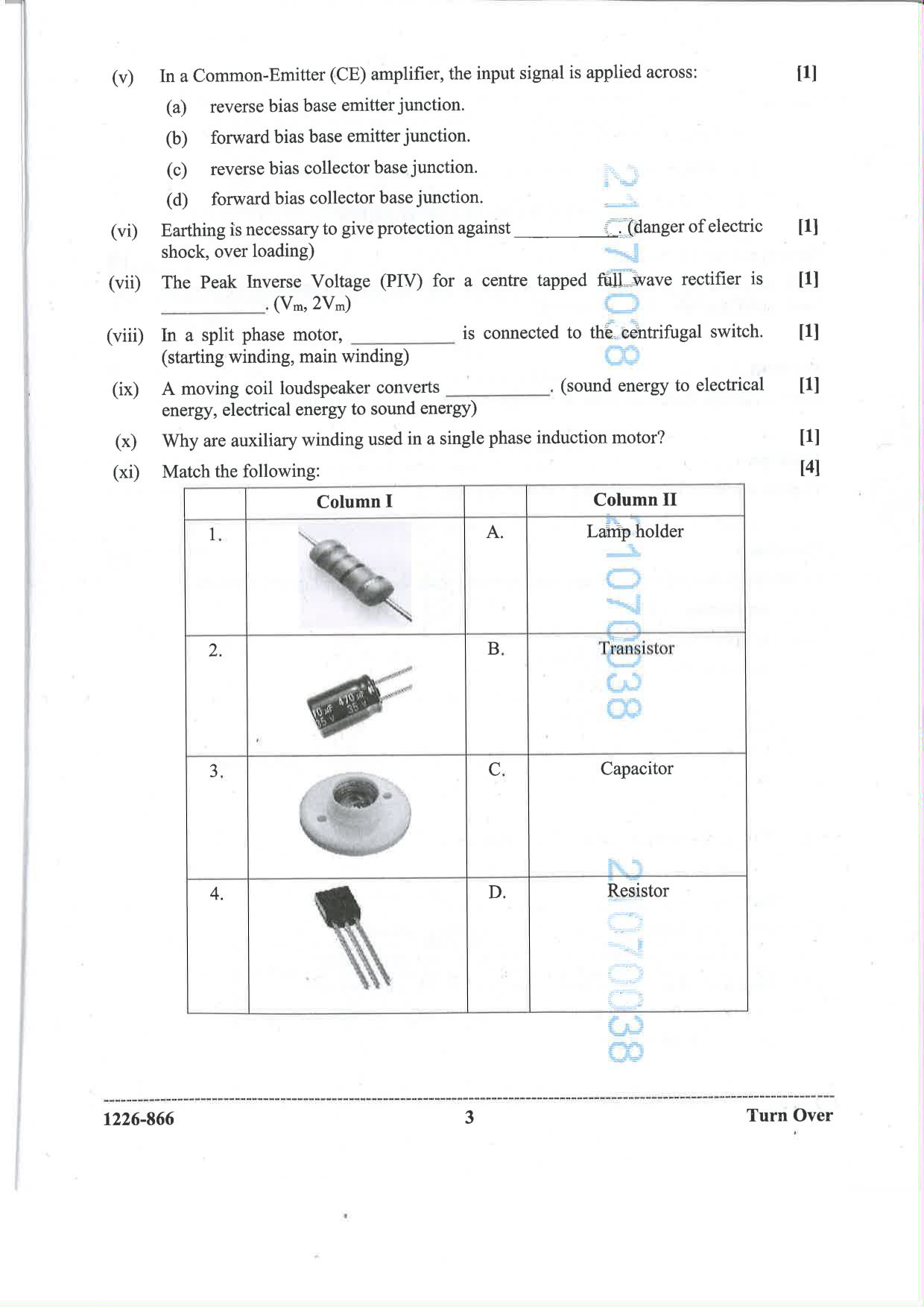 ISC 2026 Electricity and Electronics Question Paper for Class 12 — page 3
