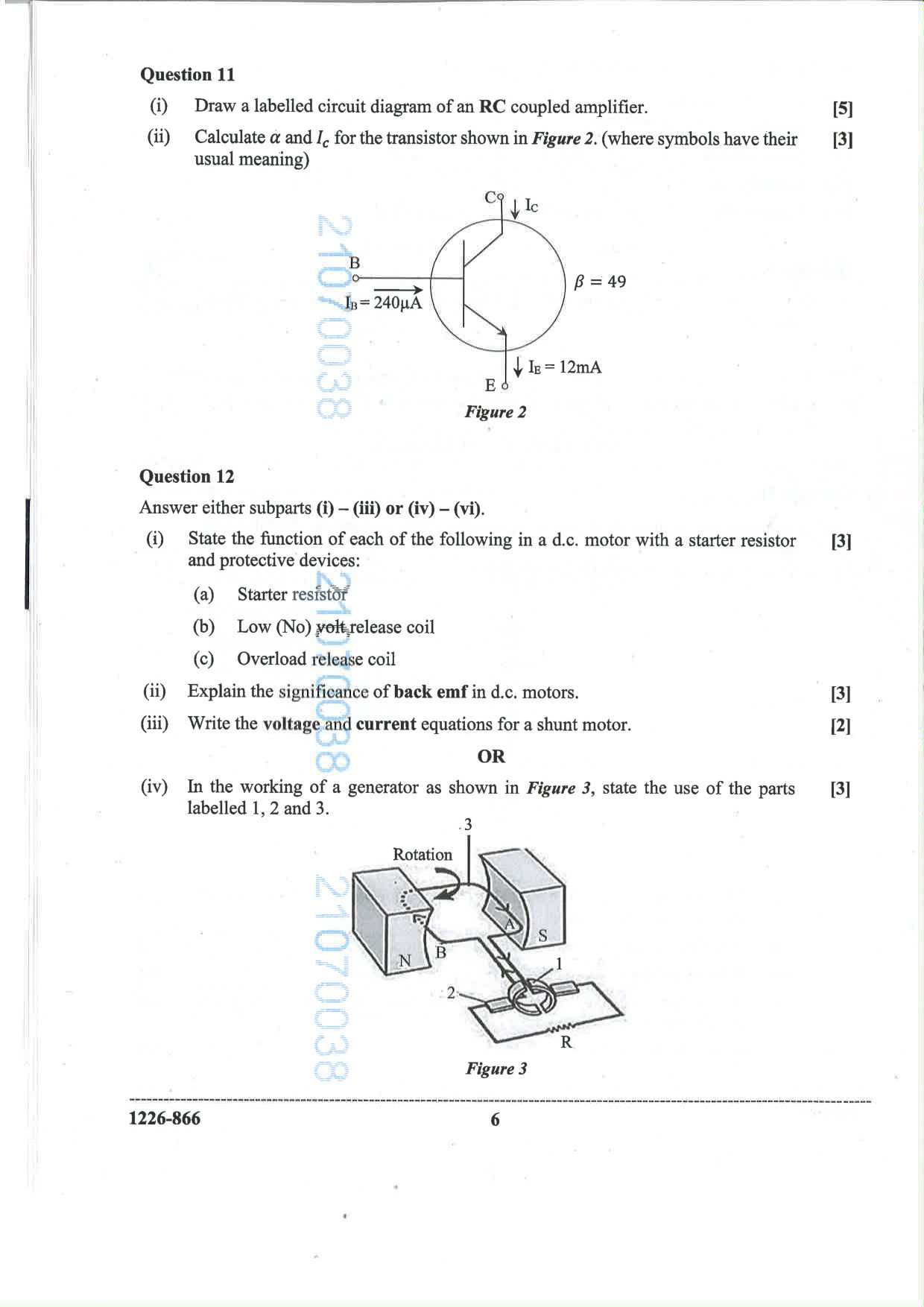 ISC 2026 Electricity and Electronics Question Paper for Class 12 — page 6