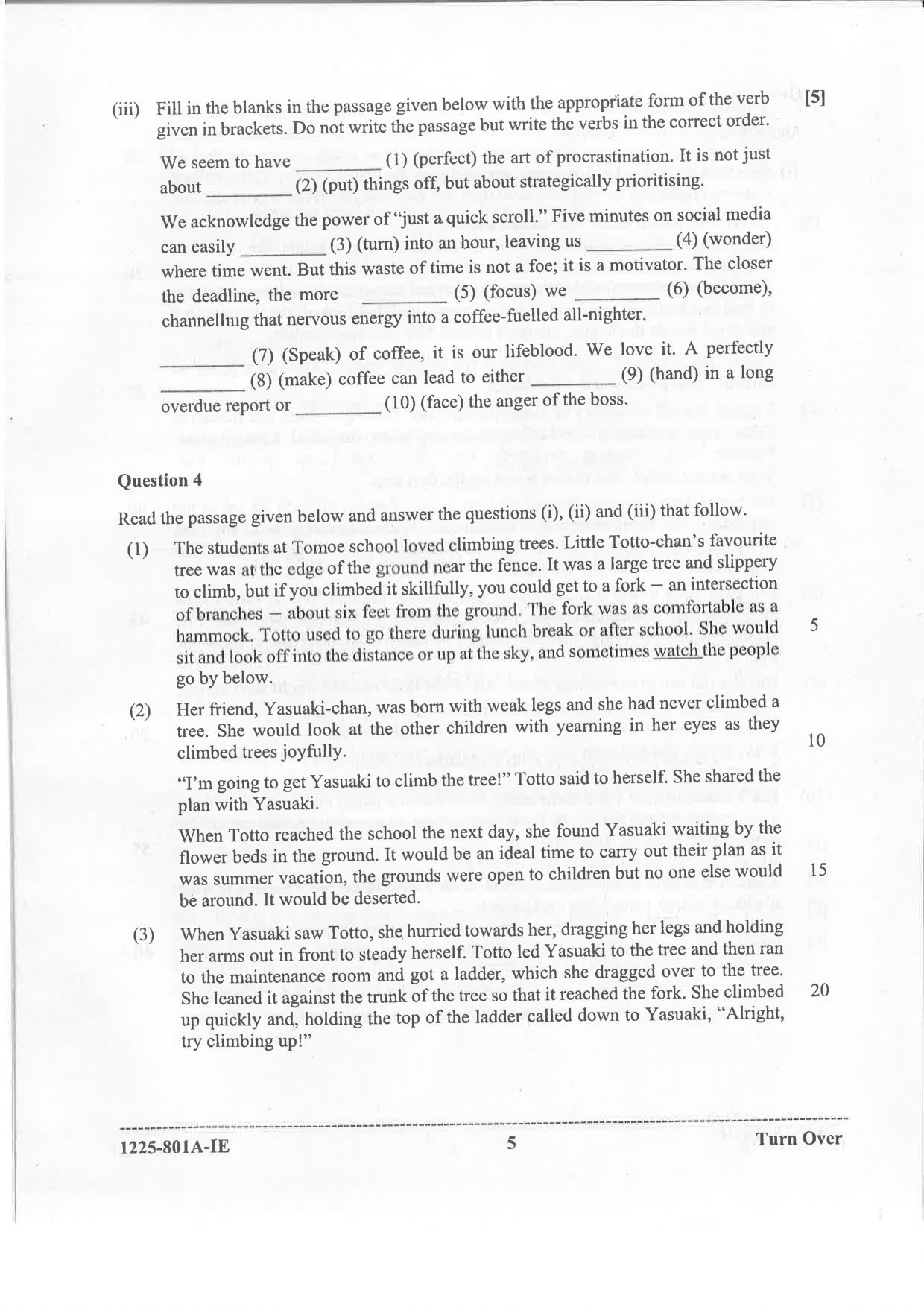 ISC 2025 English Language Improvement Examination Question Paper for Class 12 — page 5
