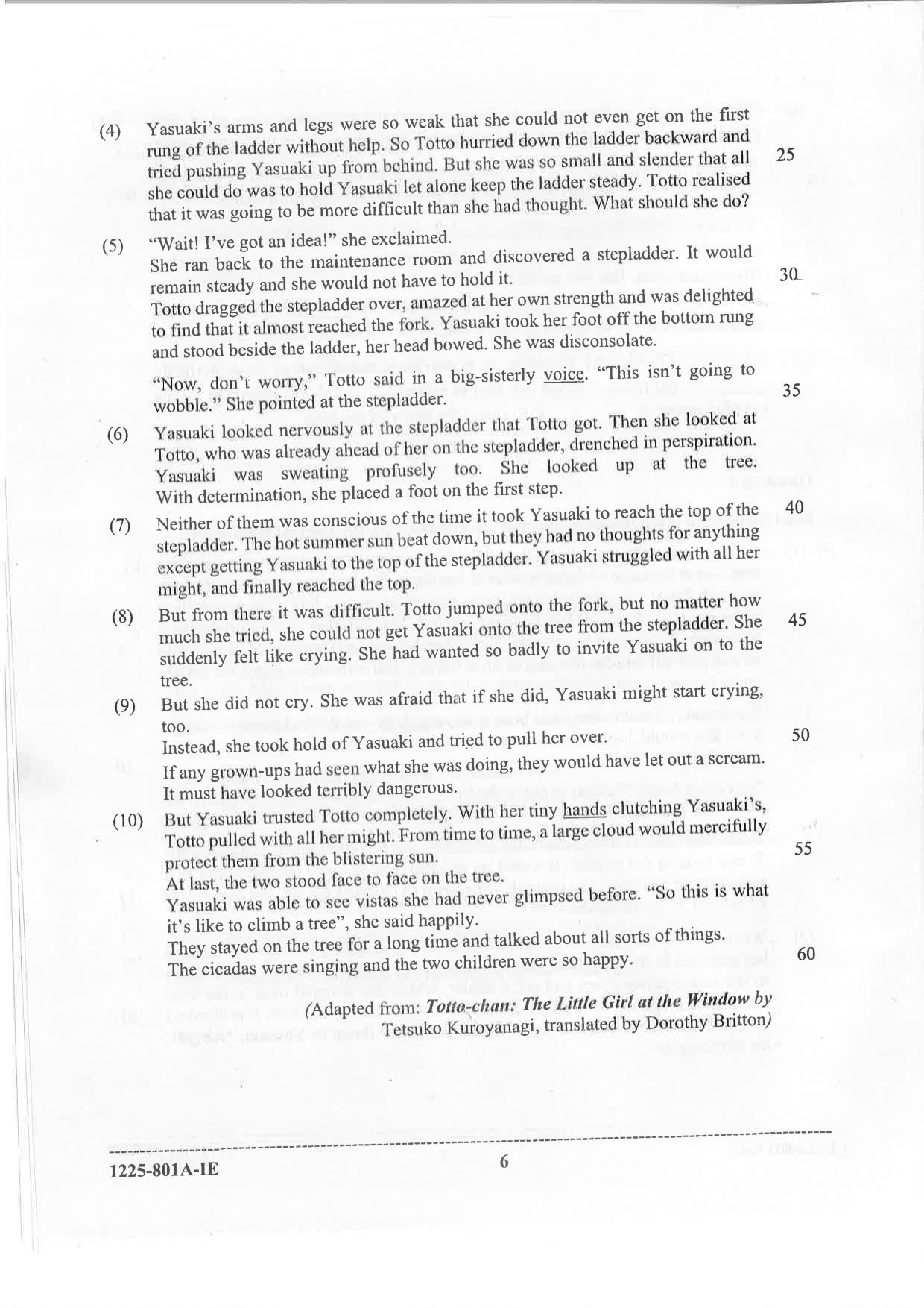 ISC 2025 English Language Improvement Examination Question Paper for Class 12 — page 6