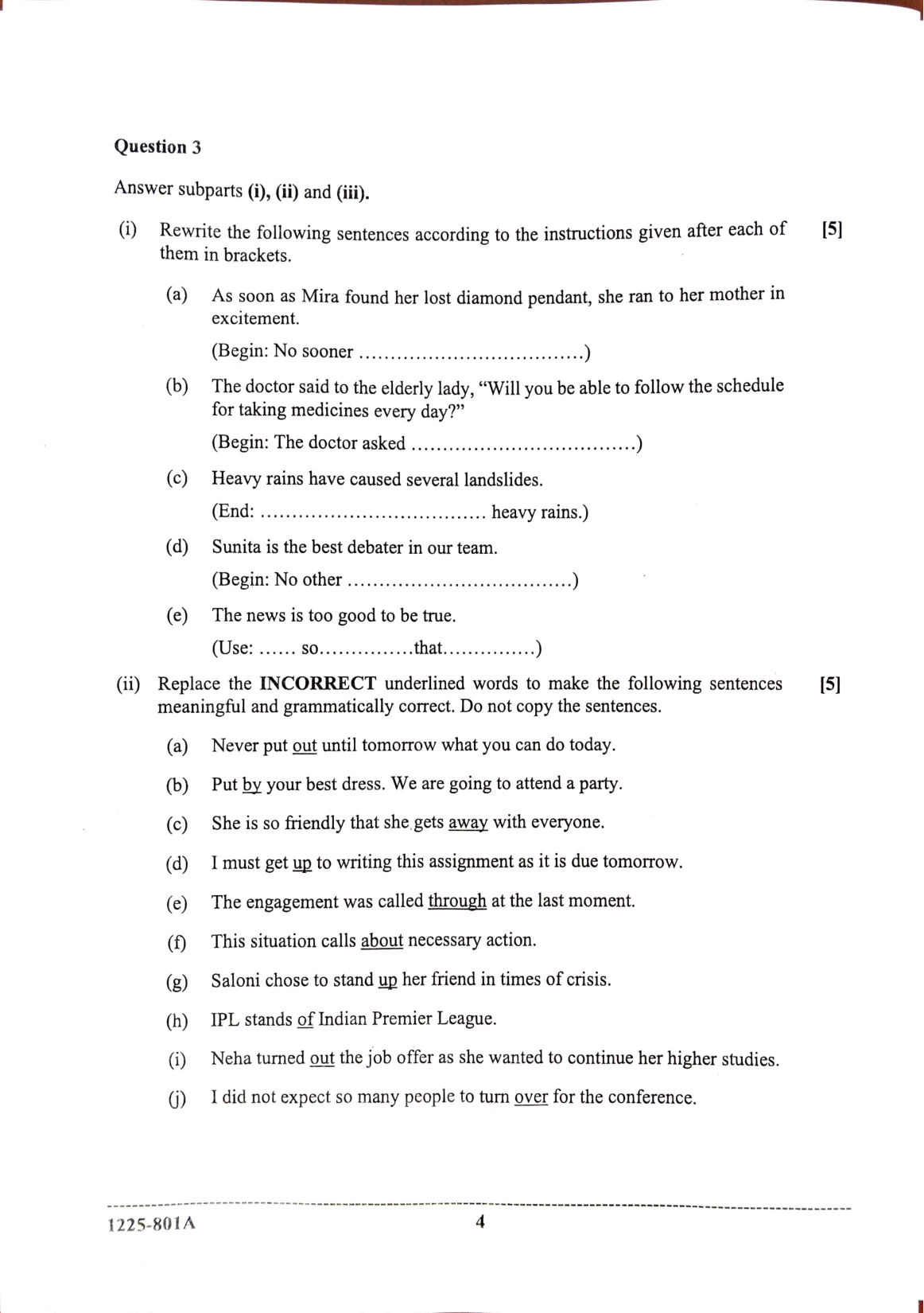 ISC 2025 English Language Question Paper for Class 12 — page 4