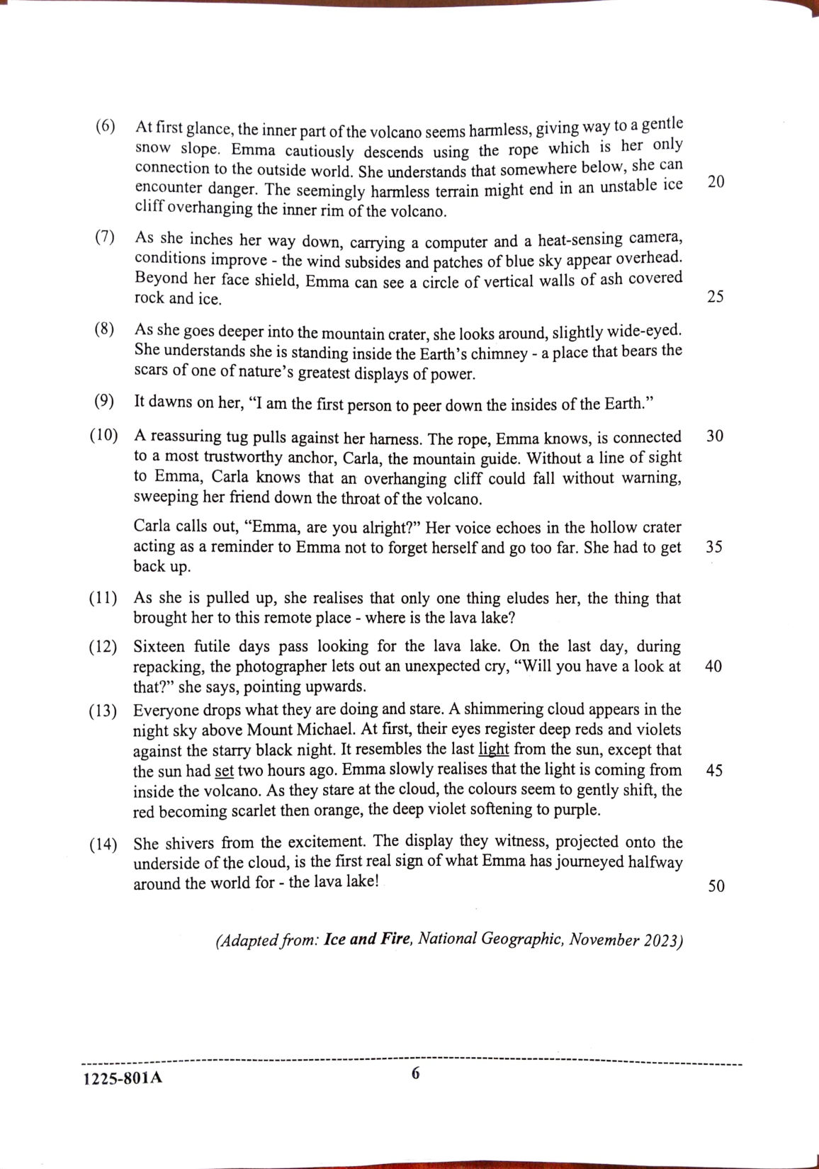 ISC 2025 English Language Question Paper for Class 12 — page 6