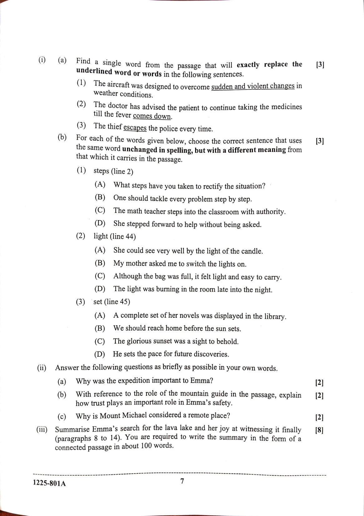 ISC 2025 English Language Question Paper for Class 12 — page 7