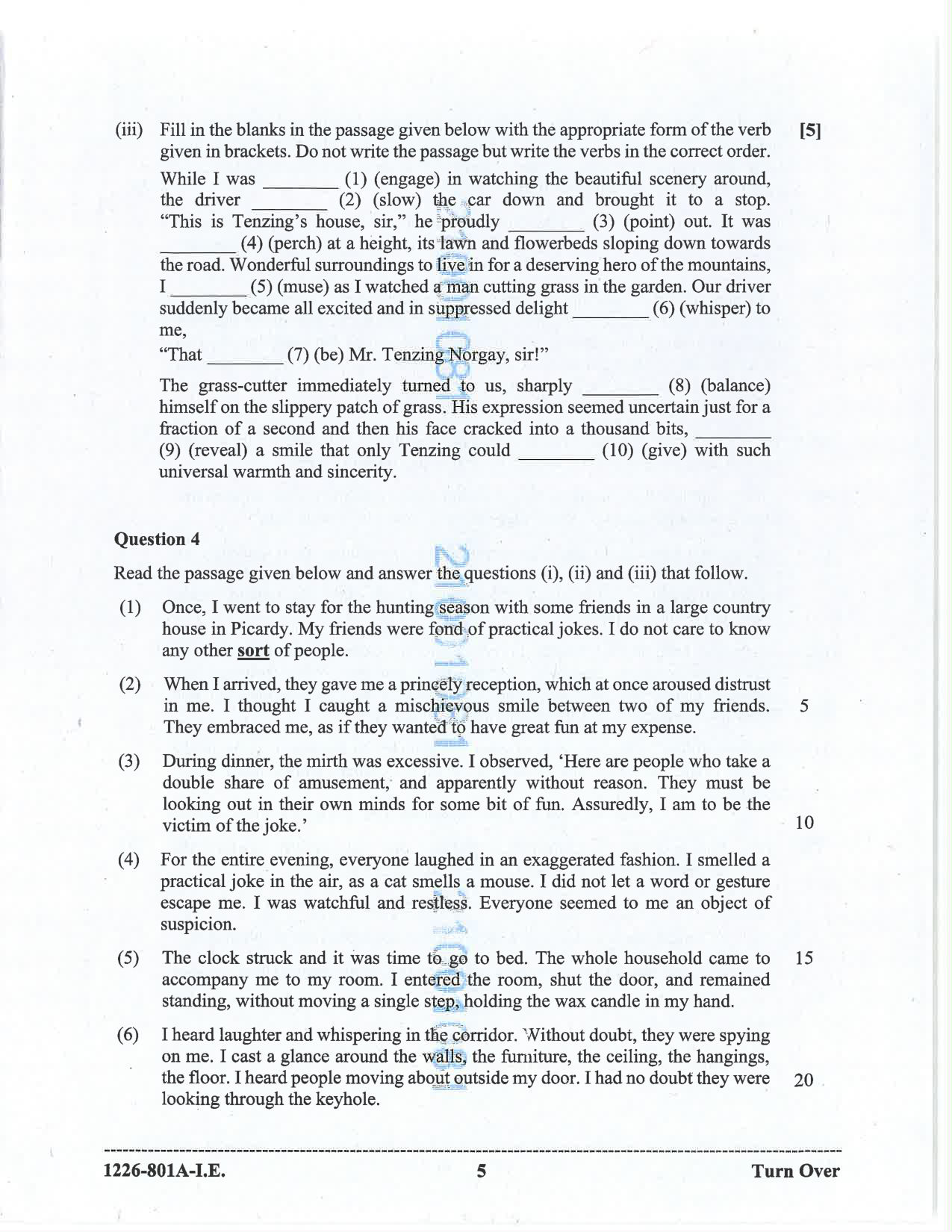 ISC 2026 English Language Improvement Examination Question Paper for Class 12 — page 5