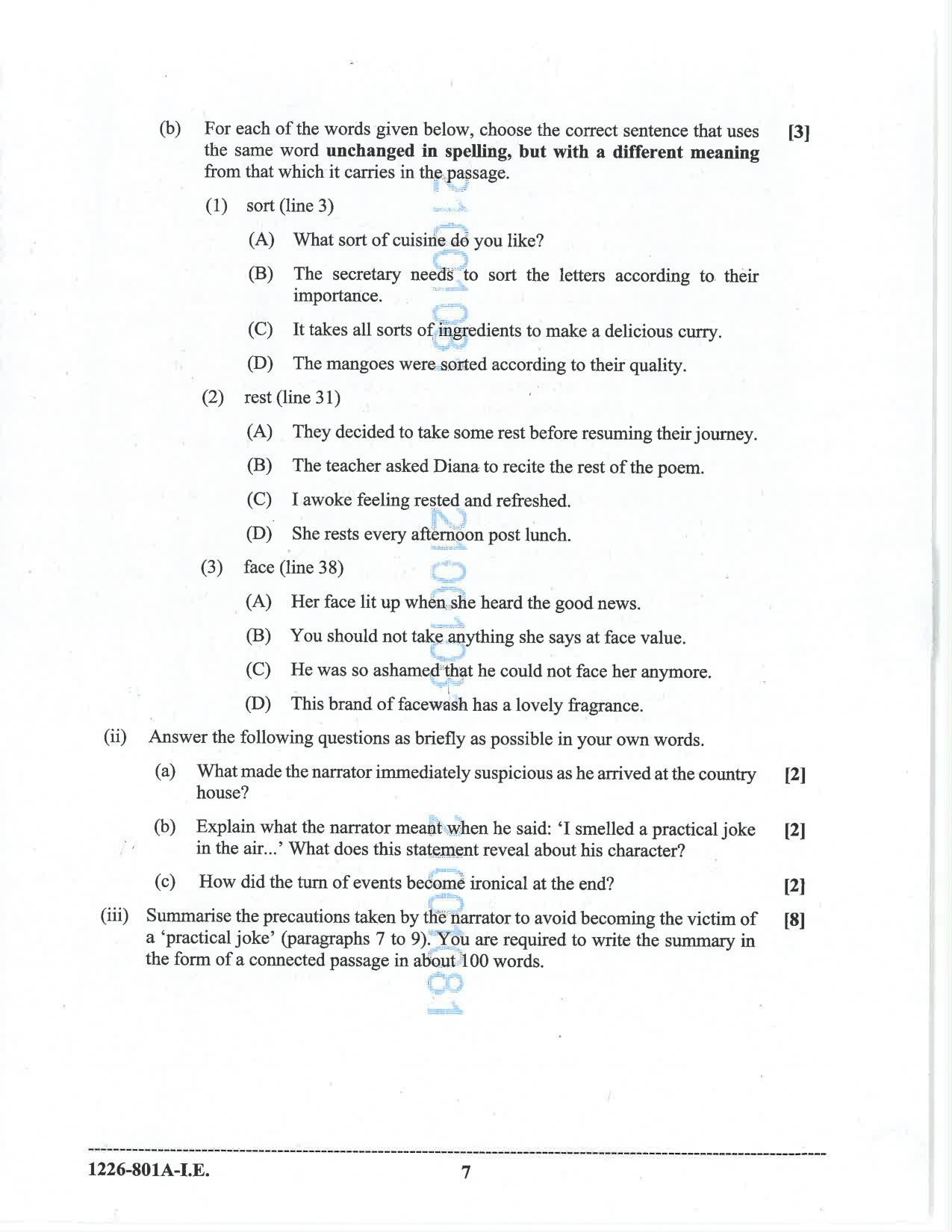 ISC 2026 English Language Improvement Examination Question Paper for Class 12 — page 7
