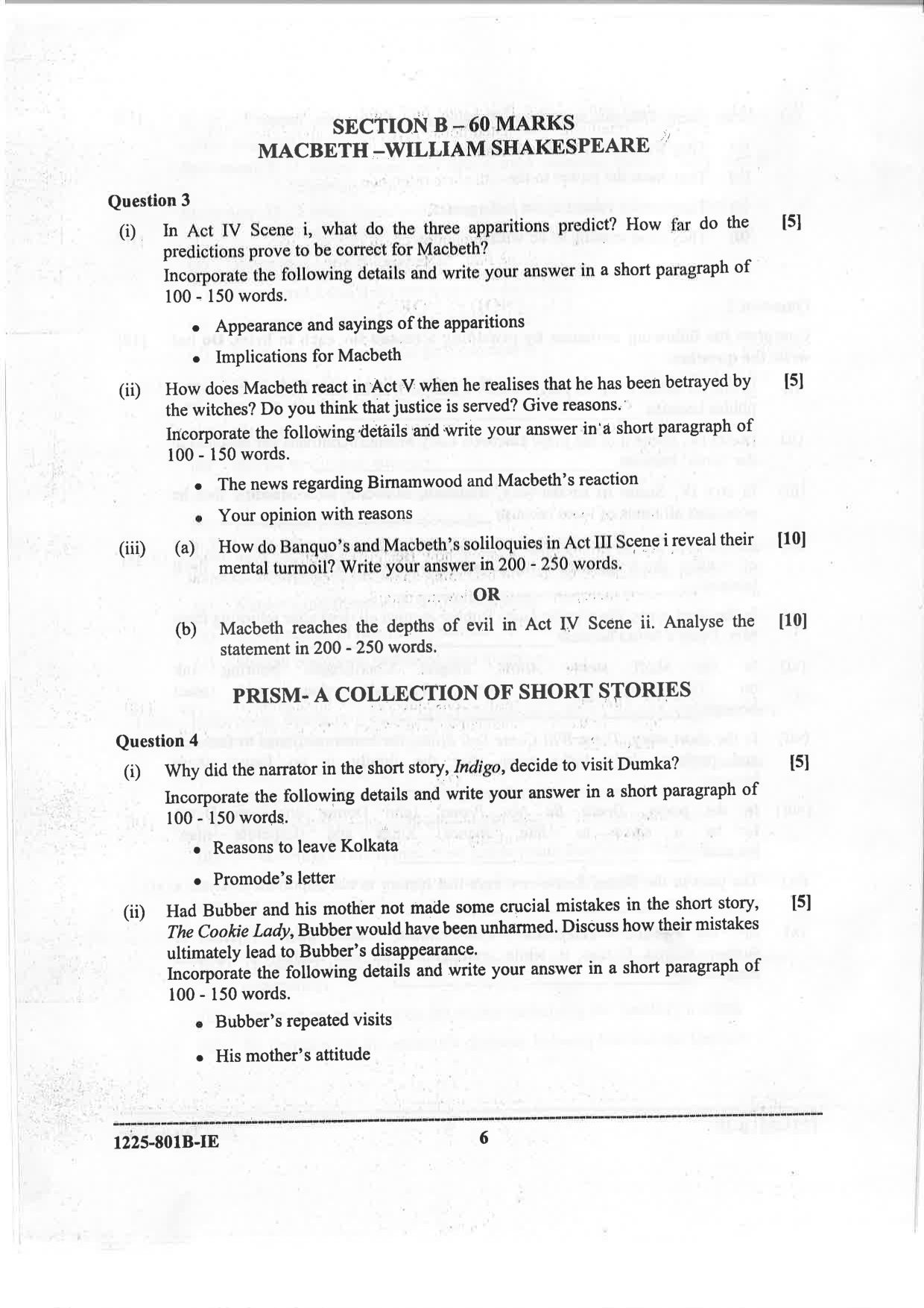 ISC 2025 English Literature Improvement Examination Question Paper for Class 12 — page 6