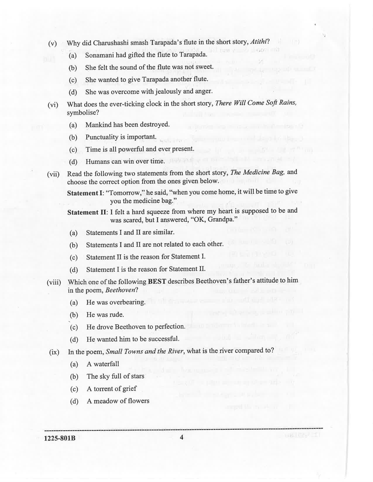 ISC 2025 English Literature Question Paper for Class 12 — page 4