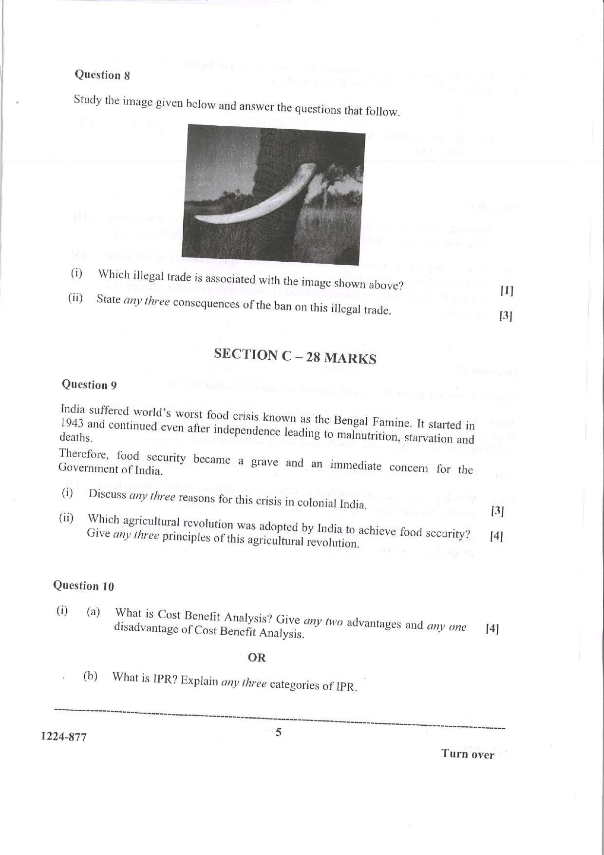 ISC 2024 Environmental Science Question Paper for Class 12 — page 5