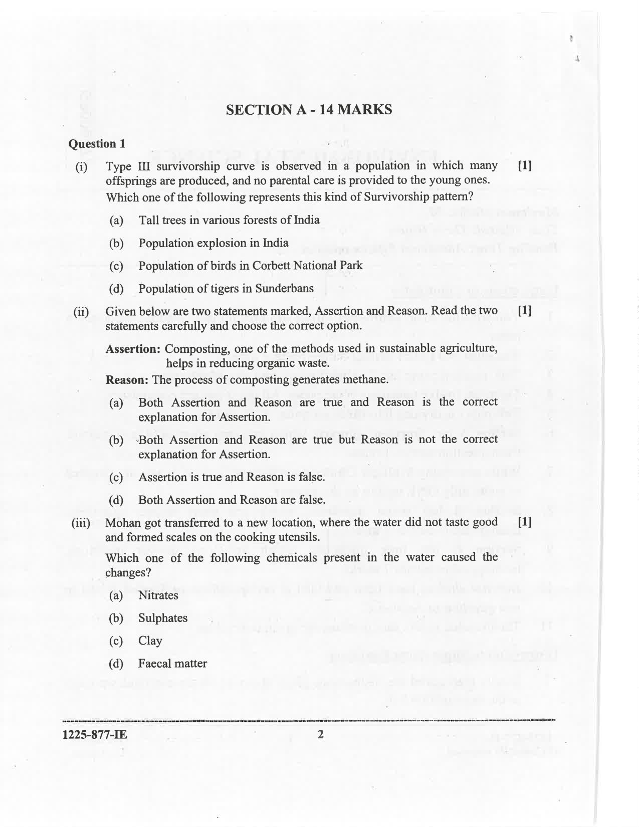 ISC 2025 Environmental Science Improvement Examination Question Paper for Class 12 — page 2