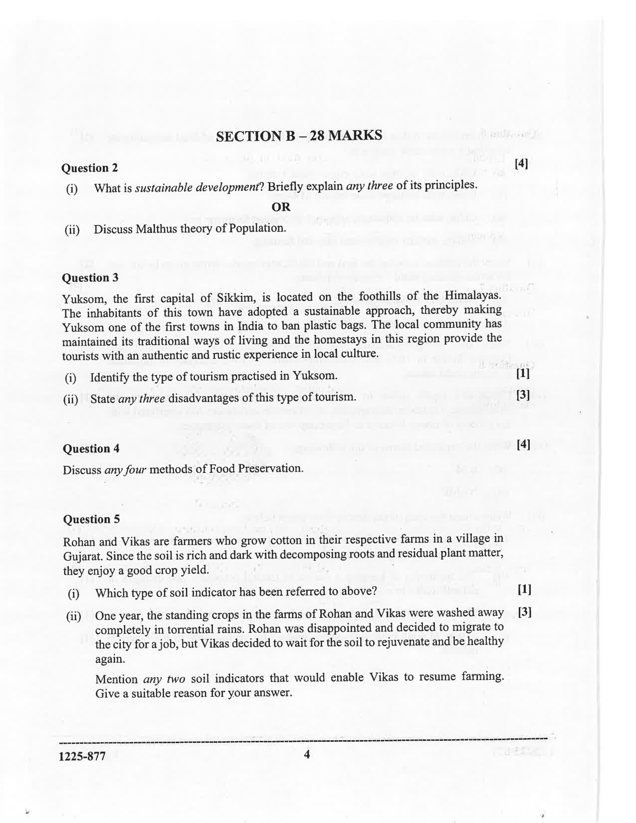 ISC 2025 Environmental Science Question Paper for Class 12 — page 4