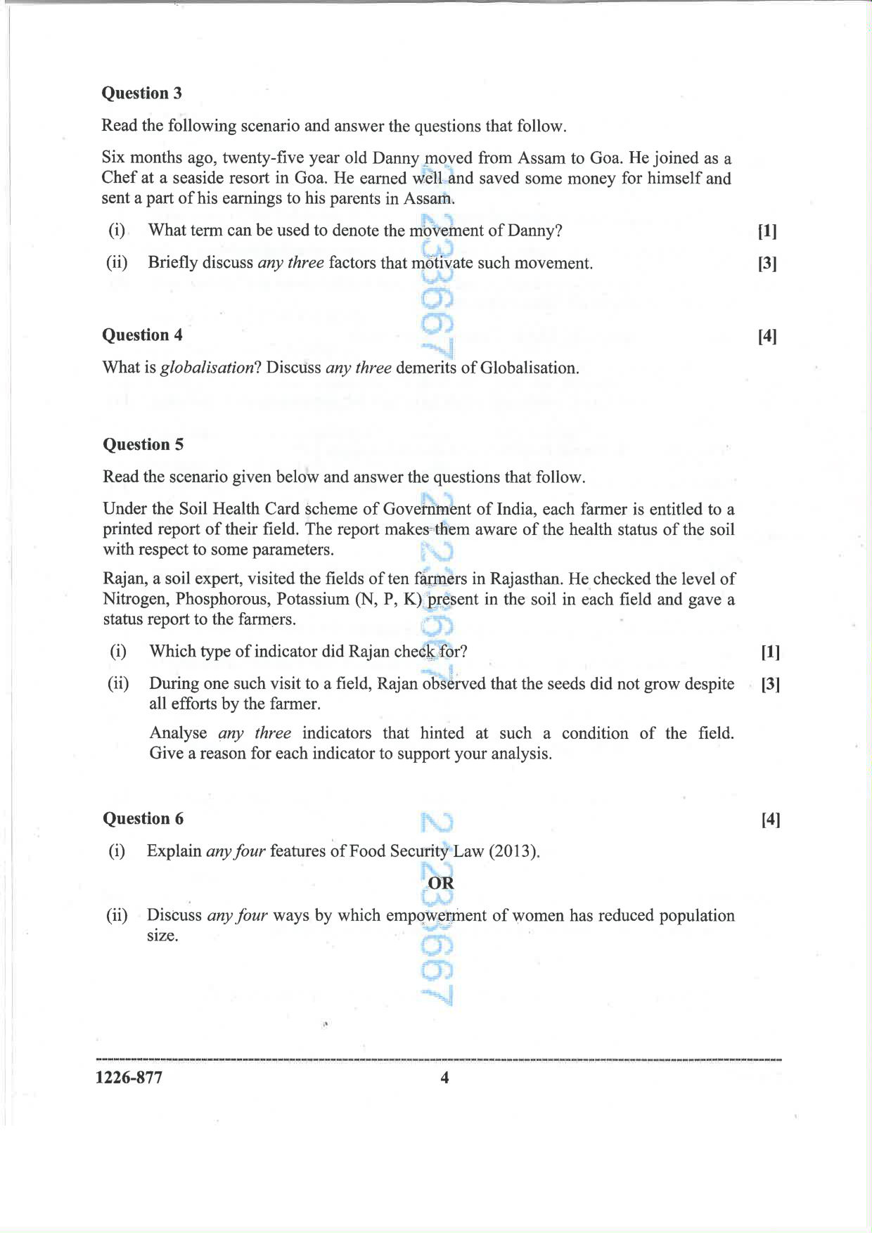 ISC 2026 Environmental Science Question Paper for Class 12 — page 4