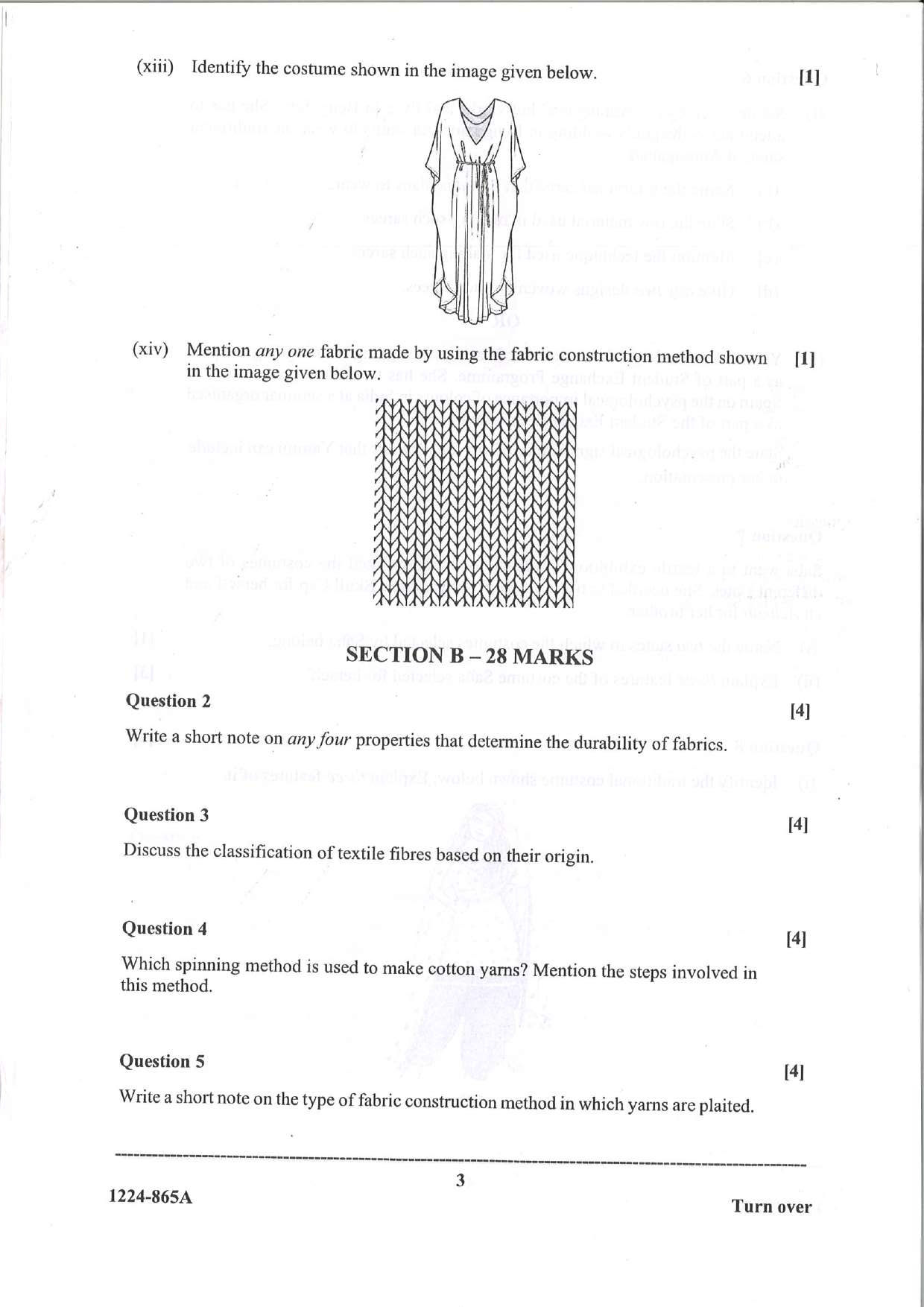 ISC 2024 Fashion Designing Question Paper for Class 12 — page 3