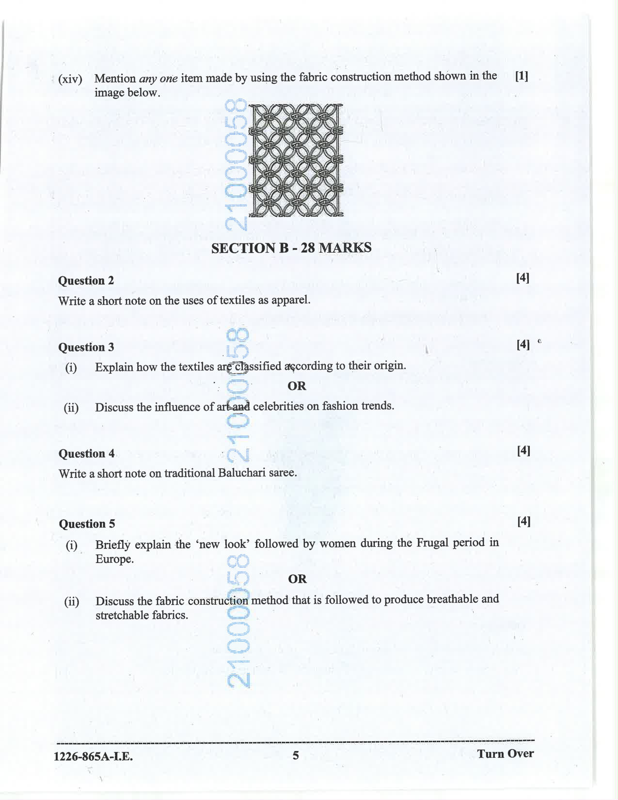 ISC 2026 Fashion Designing Improvement Examination Question Paper for Class 12 — page 5